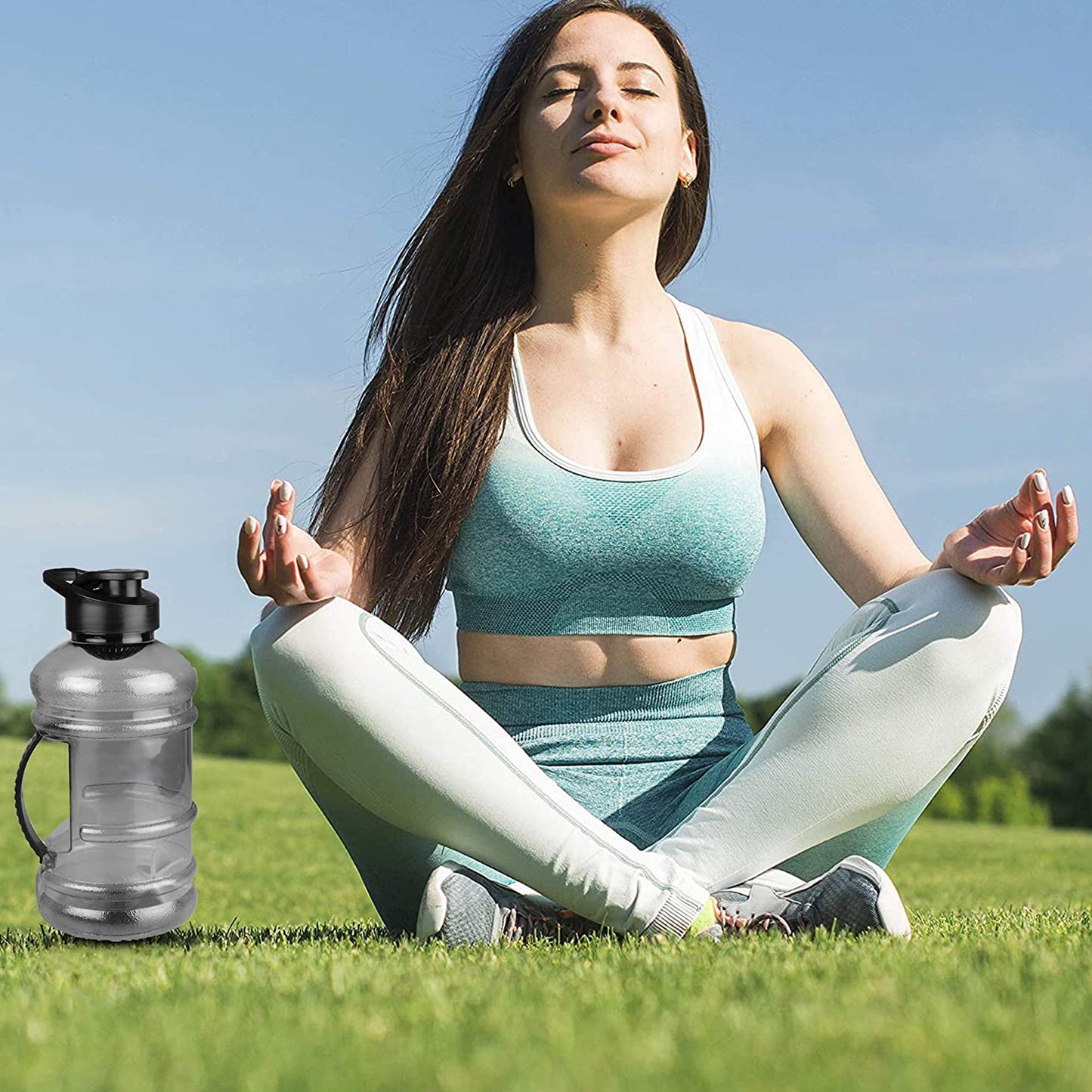 Sports Gym 1.5 Liters Gallon Water Bottle With Mixer And Strainer - Happy Price - Image 5