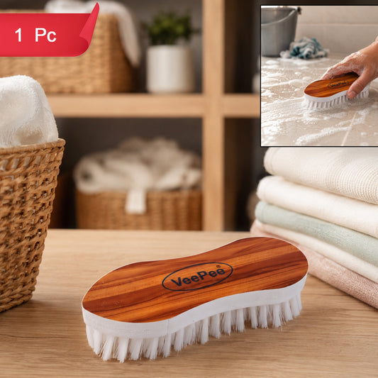 Ergonomic Cloth Washing Brush with Curved Grip - 1 Pc - Happy Price - Image 1