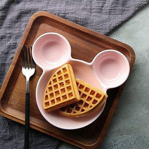 Mickey Shaped Kidssnack Serving Sectioned Plate - Happy Price - Image 2