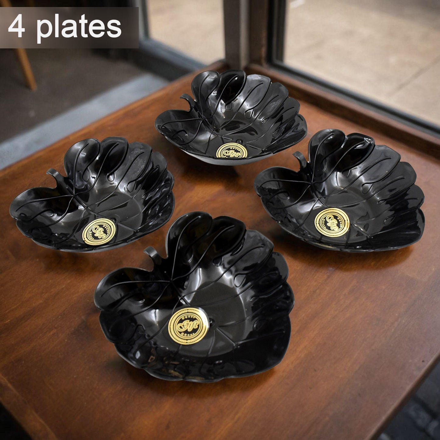 A One Ceramic Tea  Cups  Mug Set With Leaf Shape Serving Bowl (8 Pcs Set) - Happy Price - Image 4