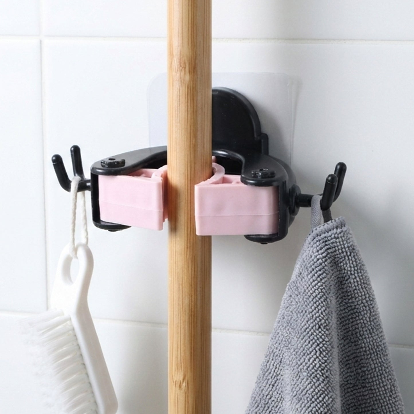 Antler Style Wall Holder for Mops & Brooms (1 Pc) - Happy Price - Image 3