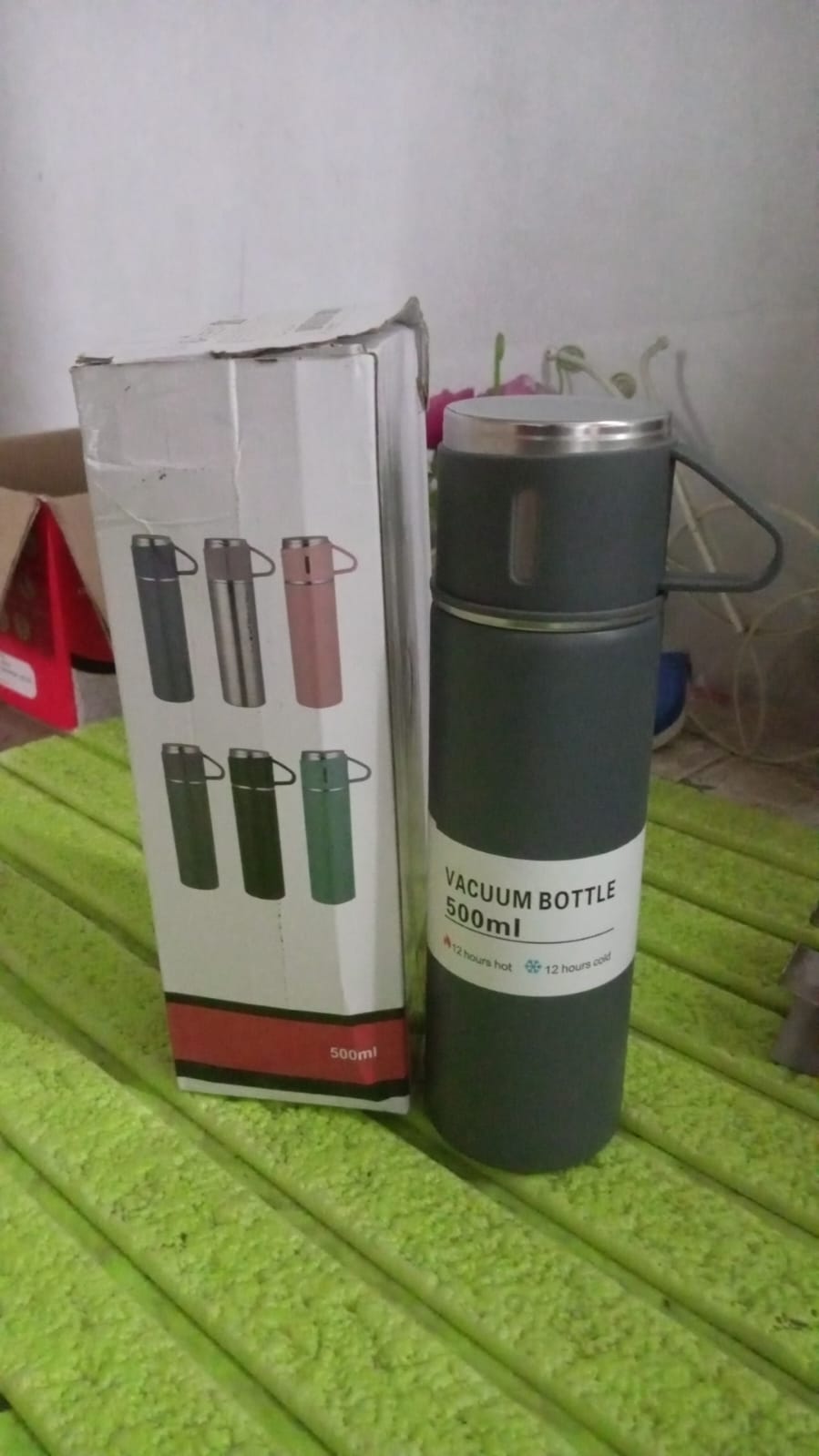 Stainless Steel Vacuum Insulated Water Bottle With Coffee  Tea Mug (500 Ml) - Happy Price - Image 7