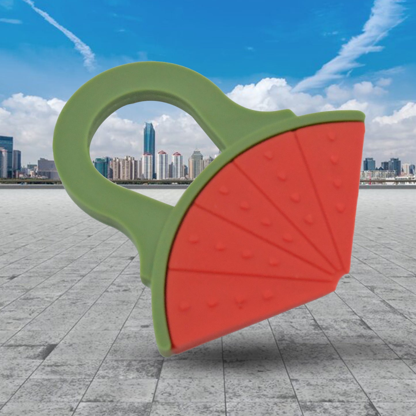 Baby Silicone Teether Fruit Teether For Toddlers100 Food Grade Silicone Teether Non-toxic  Latex Free Suitable For Kids Above 3 Months - Grapes Banana Watermelon (1 Pc ) - Happy Price - Image 5