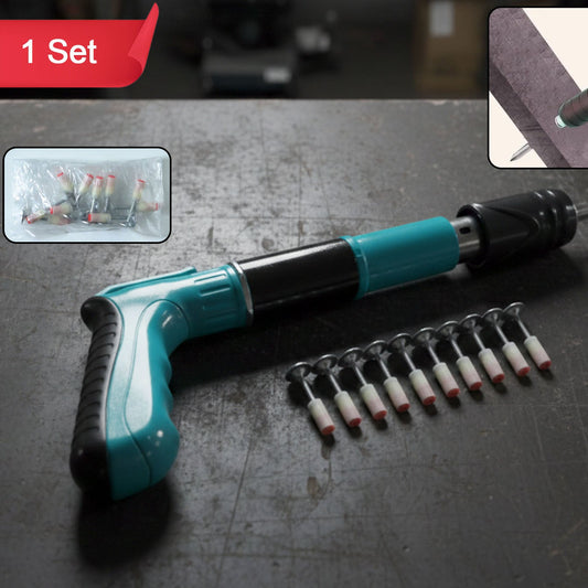 Manual Wall Fastening Tool Nail Gun With Steel Nails Set (1 Set)