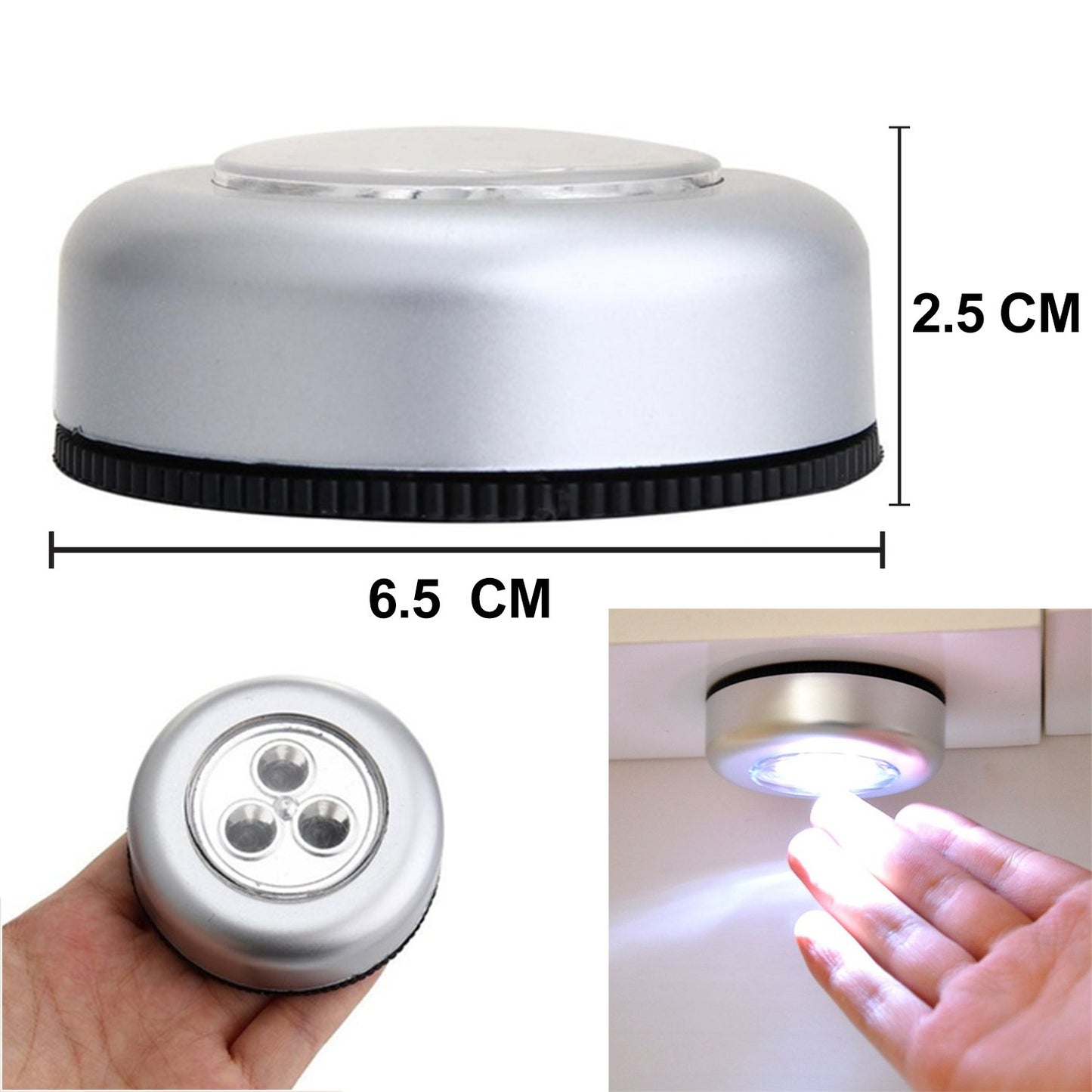 3 LED Stick-On Touch Lights for Wardrobes & Cabinets - Happy Price - Image 7