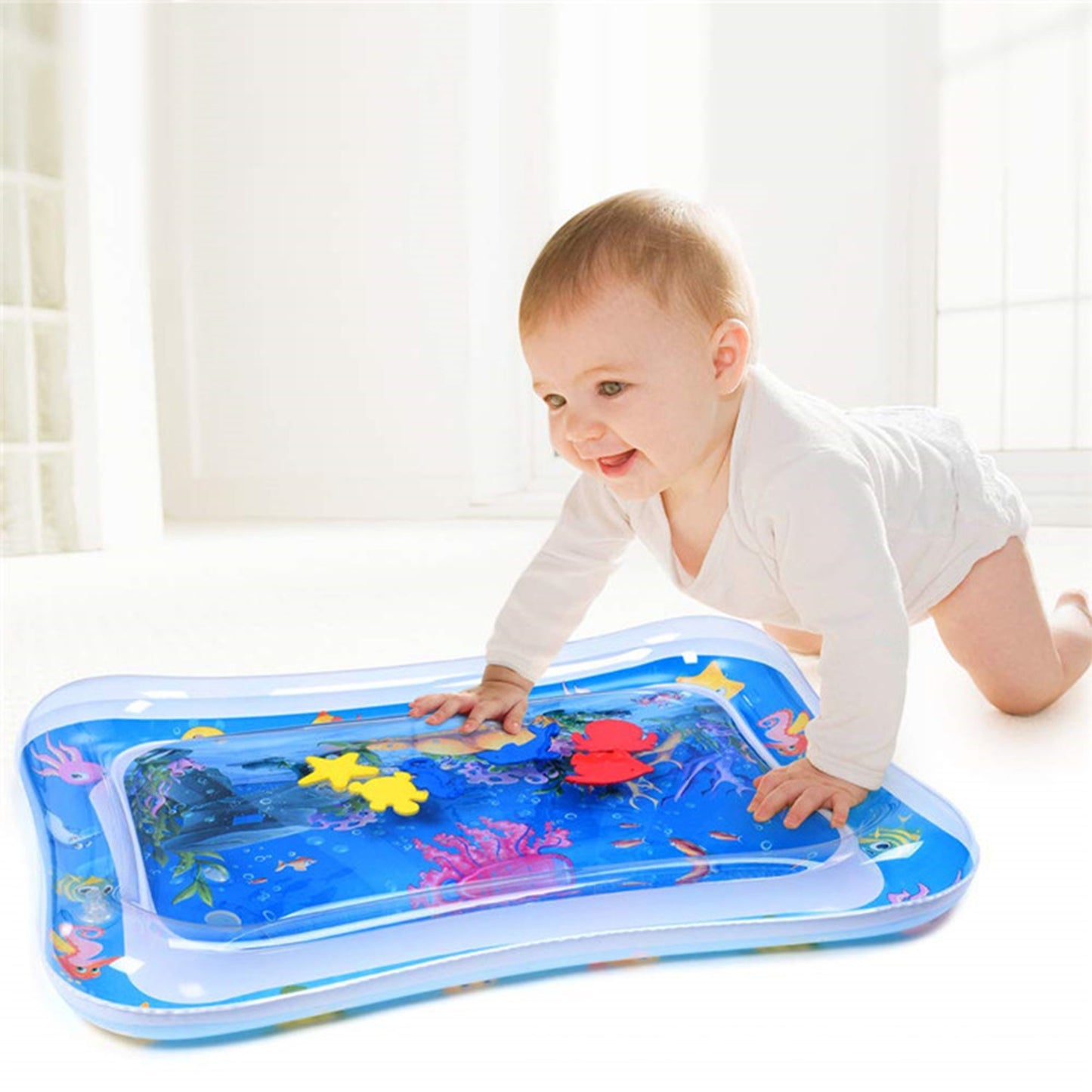 Baby Water Mat Inflatable Baby Play Mat Activity Center For Infant Baby Toys 3 To 15 Months Baby Gifts For Boys Girls(Assorted Design) - Happy Price - Image 6