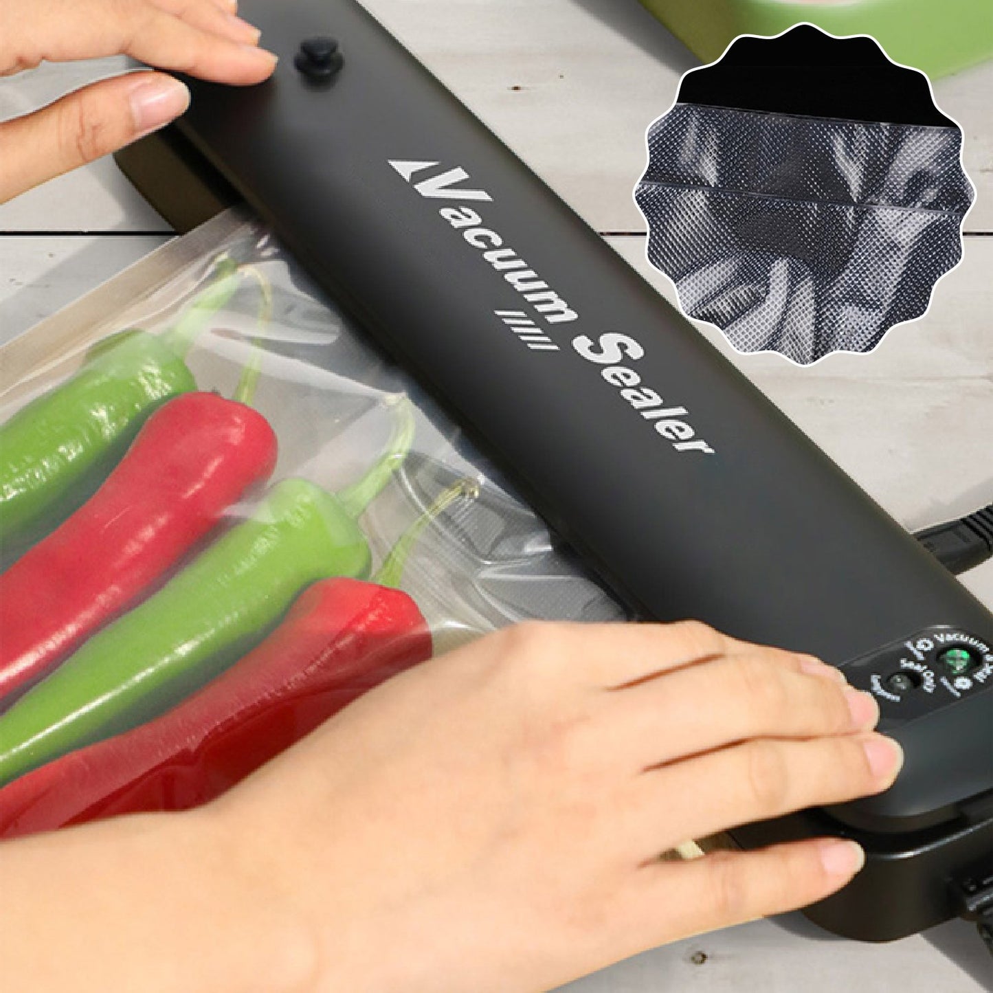 One-touch Automatic Vacuum Sealing Machine For Dry And Moist Food - Happy Price - Image 5