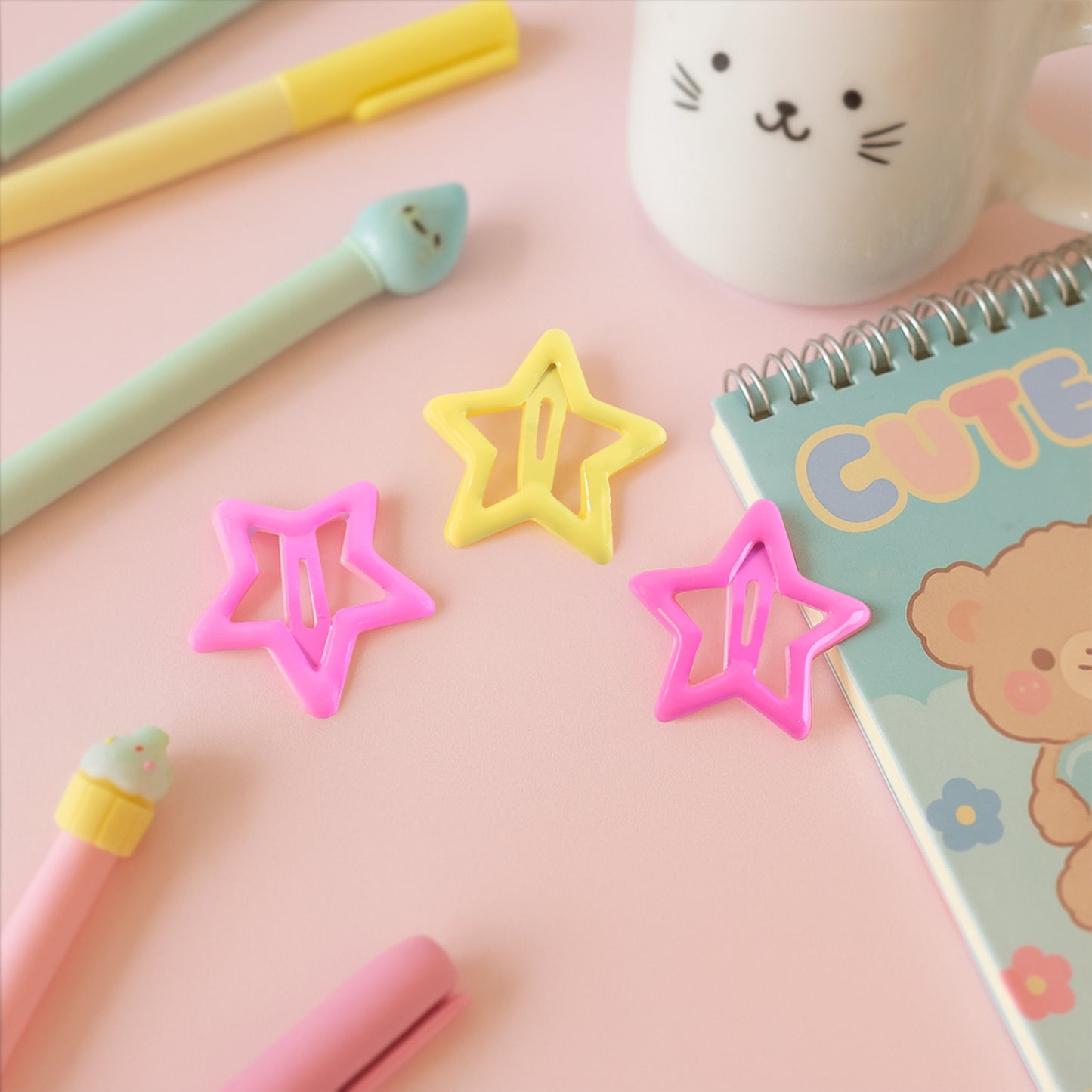 Star Shape Hair Clips for Girls - 3 Piece Set - Happy Price - Image 6