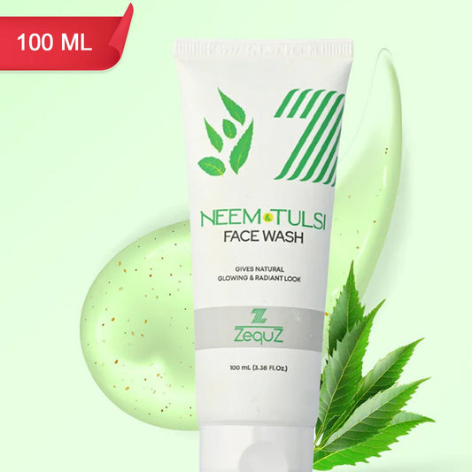 Neem Tulsi Face Wash - 100 ML Gentle Purifying Cleanser - Happy Price - Image 1