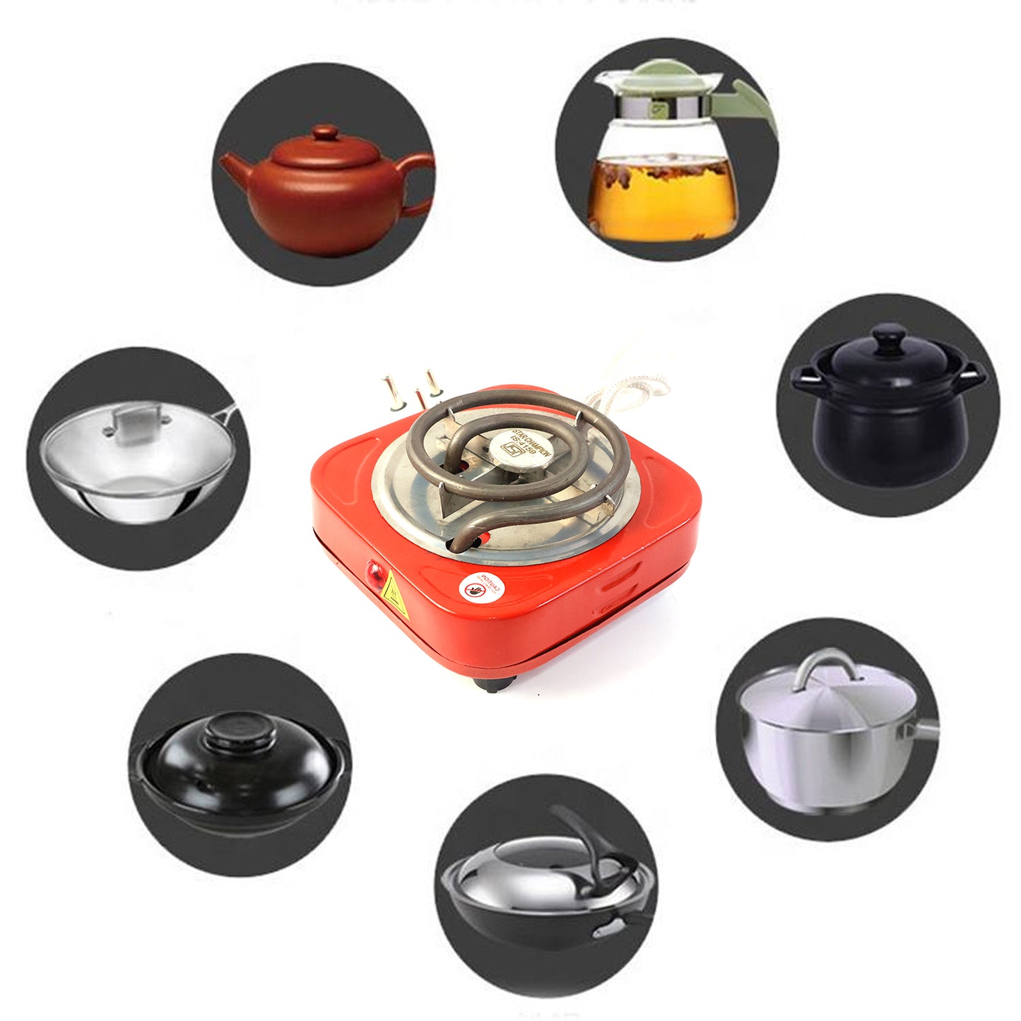 Portable Electric Single Burner Hot Plate - 1 Pc - Happy Price - Image 5