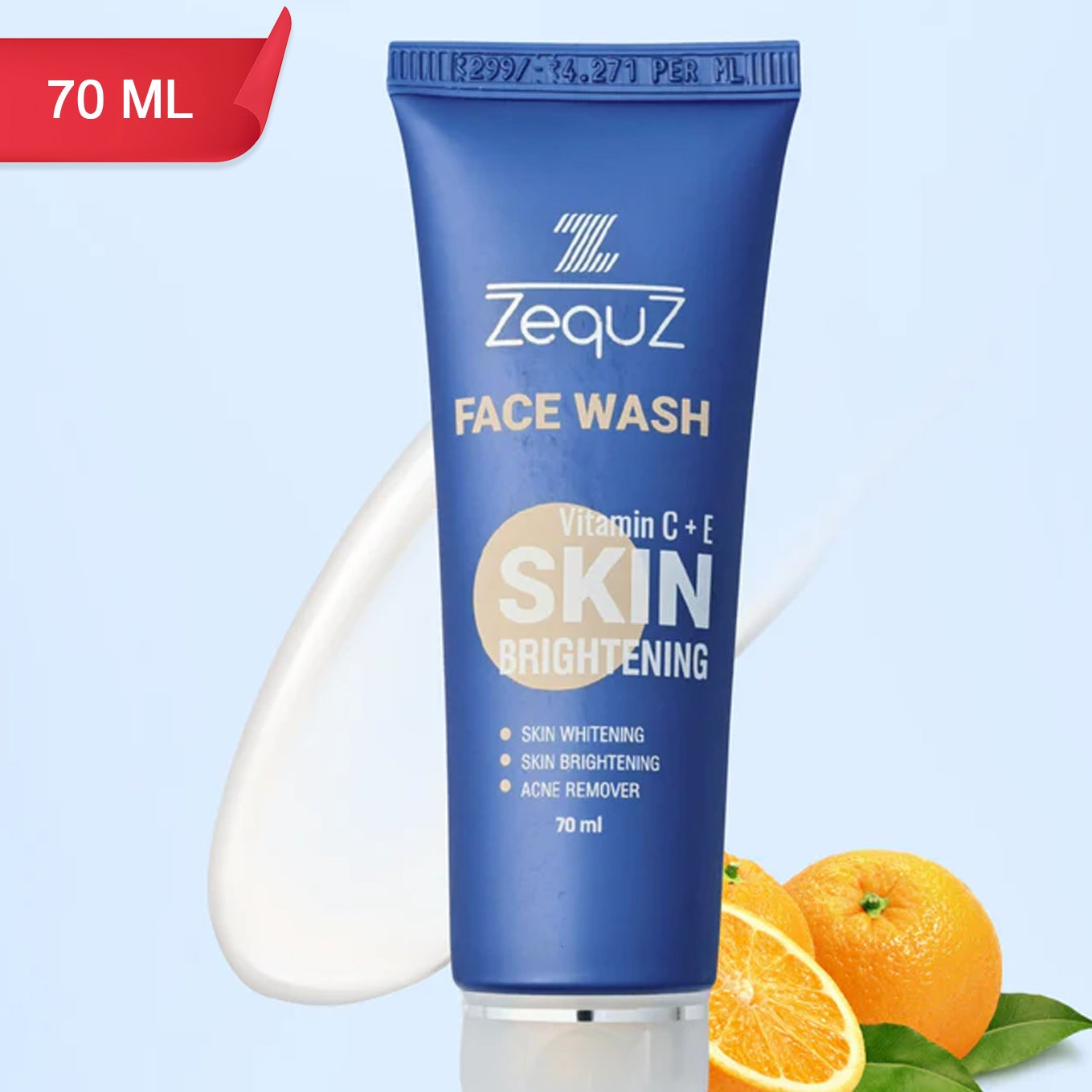 Brightening Face Wash with Vitamin C & E - 70 ML - Happy Price - Image 1