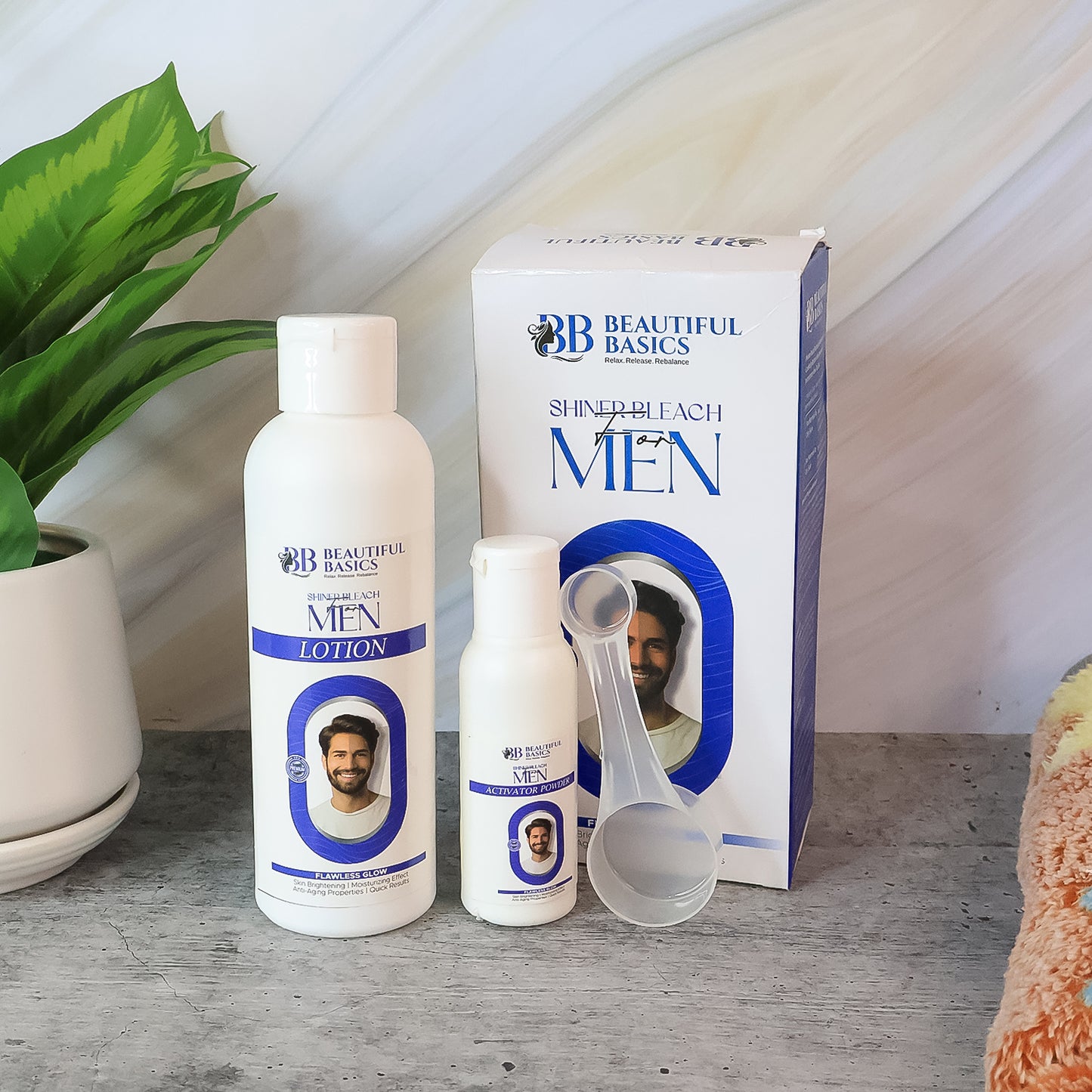Beautiful Basics Shined Men's Skin Brightening Bleach Set - 200 Gm - Happy Price - Image 7