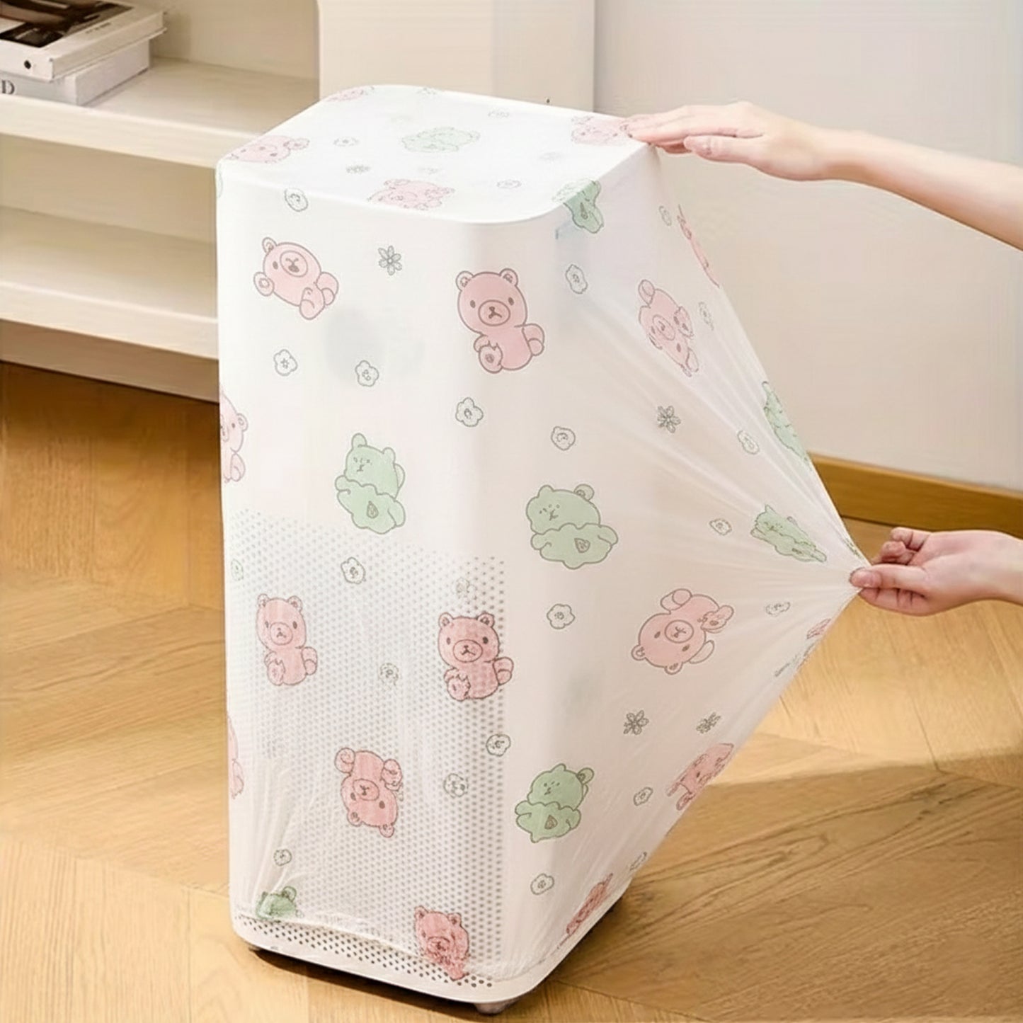 B-Grade Reusable Split AC Indoor Unit Dust Cover - Elastic Fit, Washable - Happy Price - Image 3