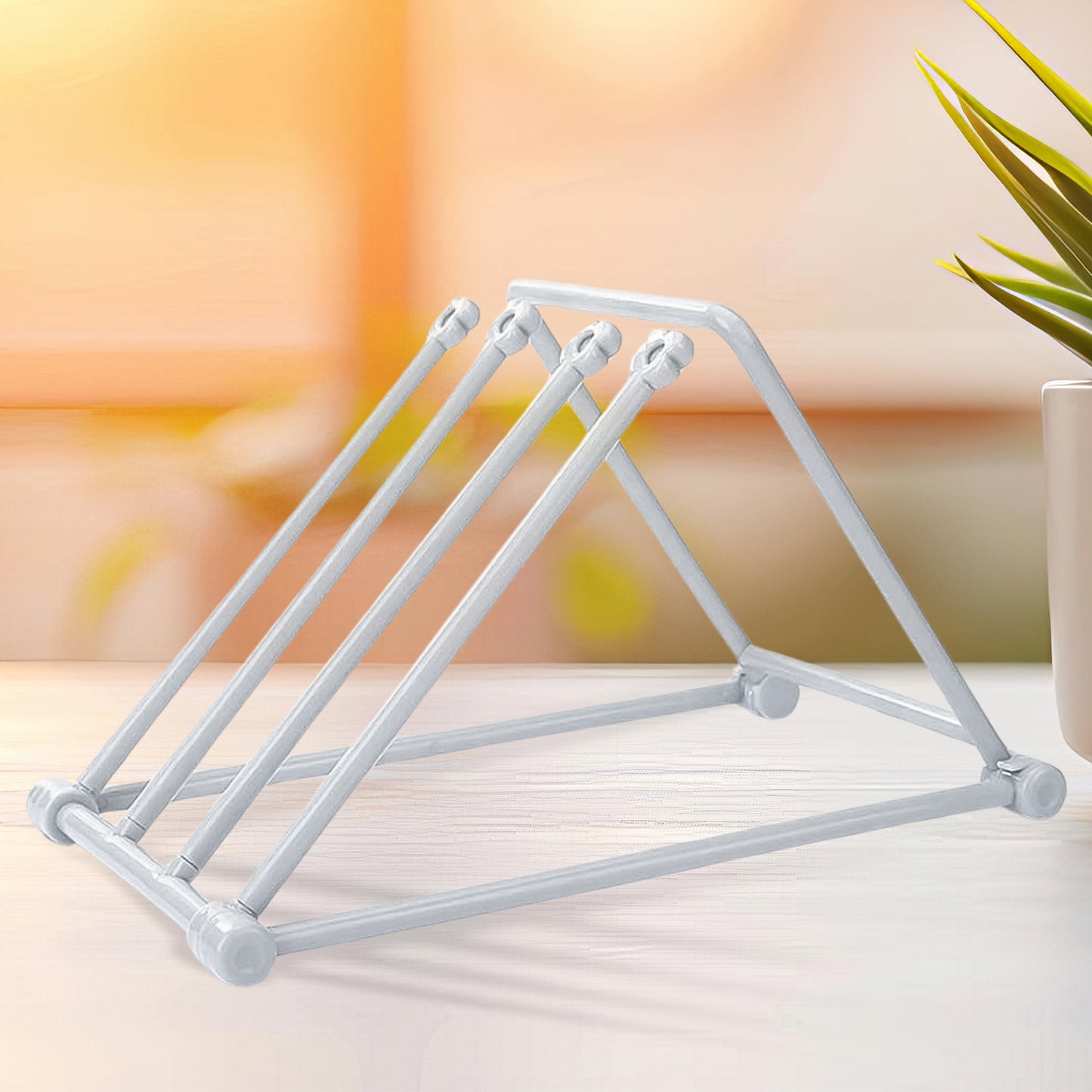 Folding Kitchen Bathroom Towel Rack Towel Stand (1 Pc) - Happy Price - Image 2