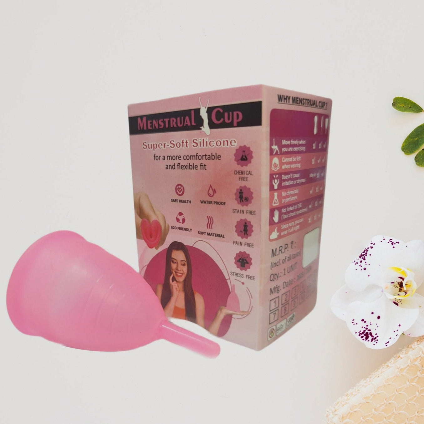 Reusable Menstrual Cup Used By Womens And Girls During The Time Of Their Menstrual Cycle - Happy Price - Image 1