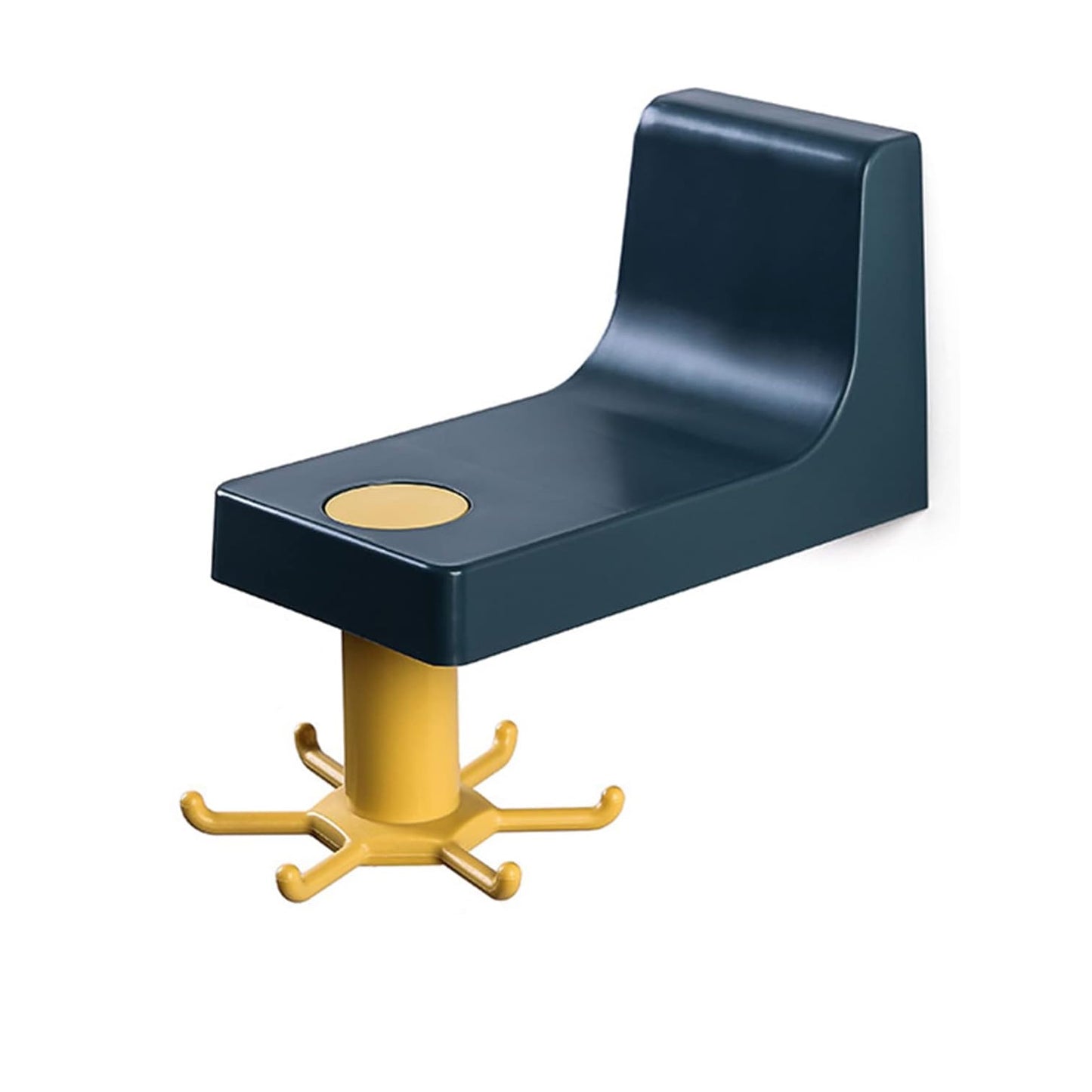 360 Degree Rotating Self Adhesive Plastic Wall Hook Hanger Multifunctional Hanger With 6 Heavy Duty Claw Hooks - Happy Price - Image 7