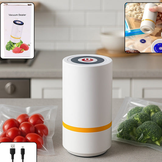 Portable Usb Rechargeable Vacuum Sealer Machine (1 Pc) - Happy Price - Image 1
