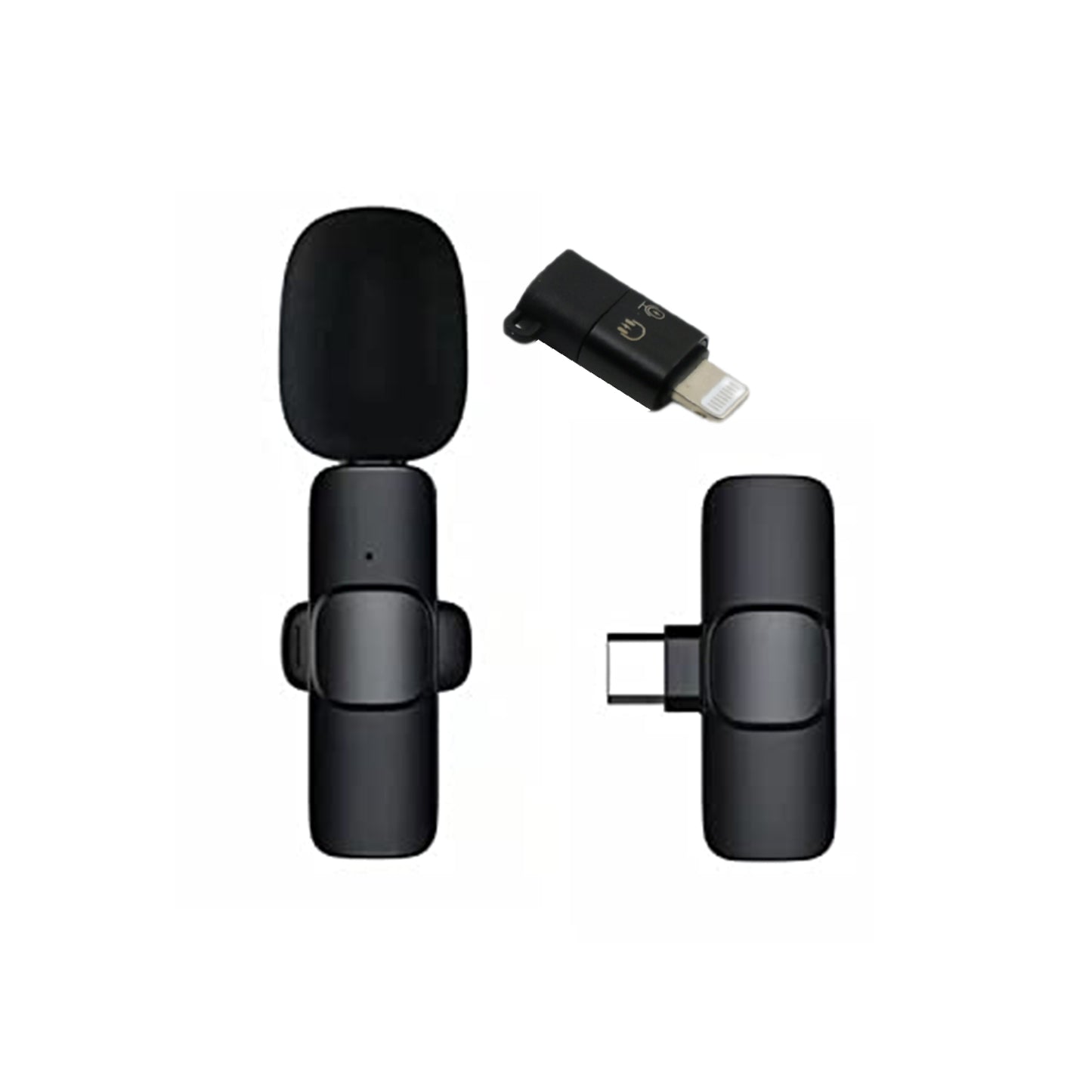 Intelligent Noise Cancelling Live Streaming Clip On Microphone For Type-c  For Iphone With Charging Mini Wireless Lapel Collar Microphone - Happy Price - Image 6