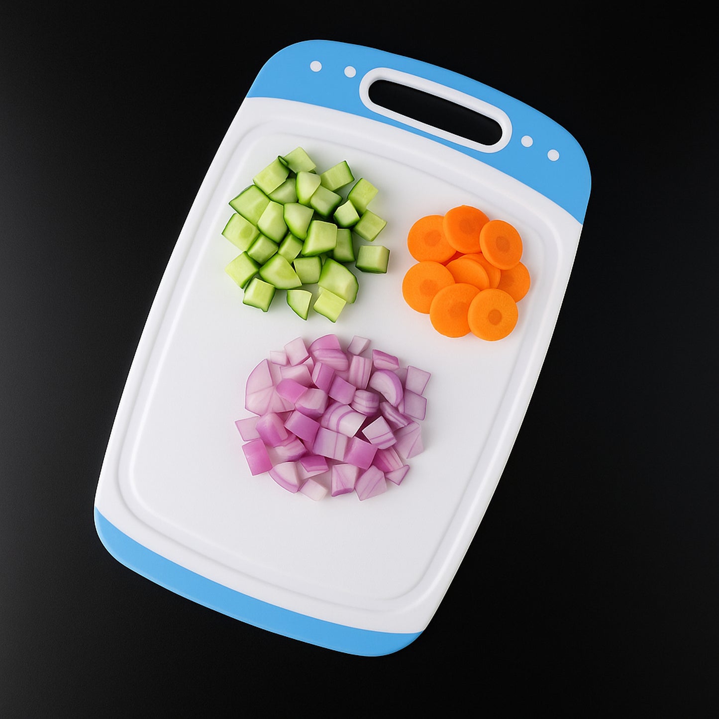 Ganesh Vegetables And Fruits Cutting Chopping Board Plastic Chopper Cutter Board (1 Pc) - Happy Price - Image 2
