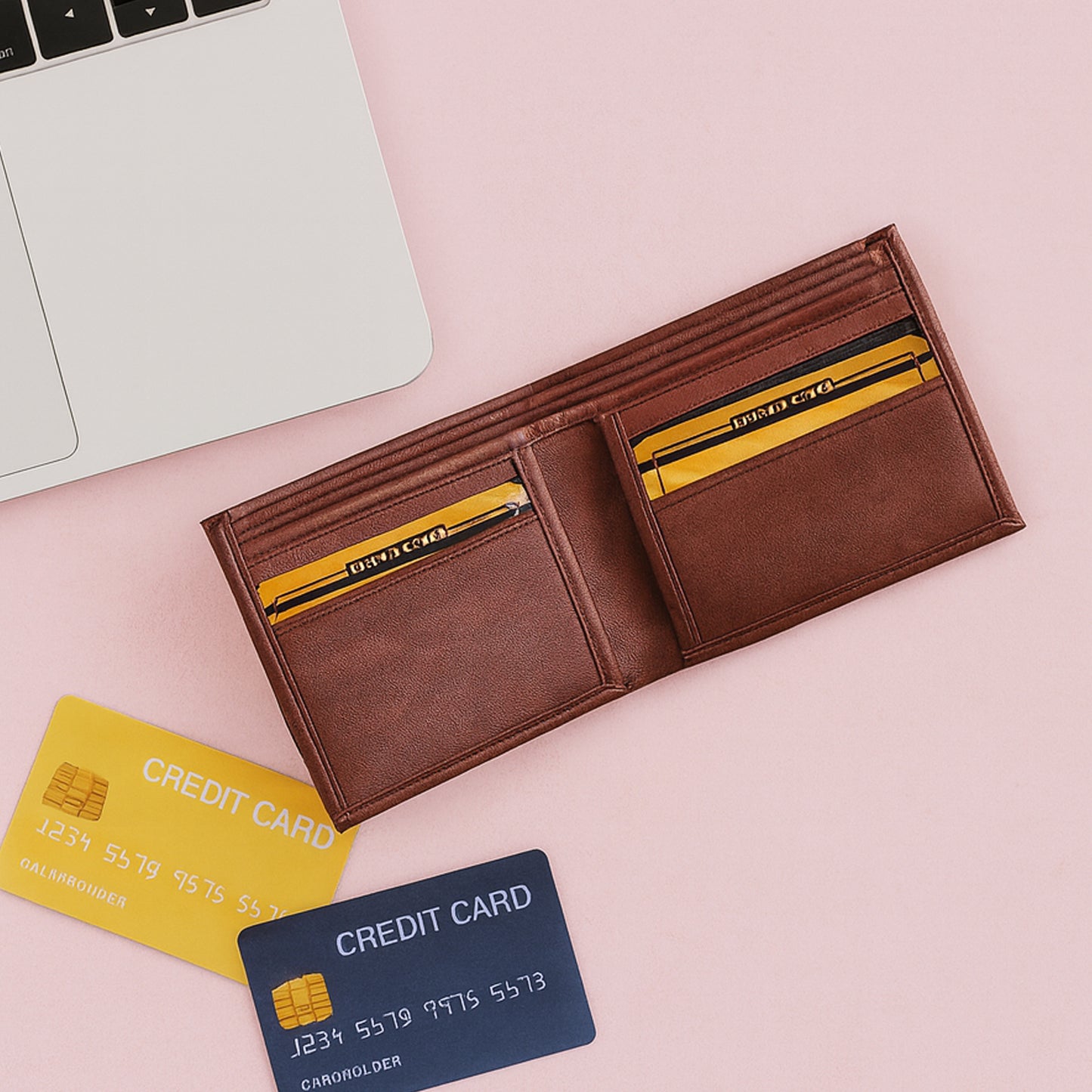 Classic Bi-Fold Gents Wallet (1 Pc) - Slim Design with Card Slots & Currency Pockets - Happy Price - Image 2
