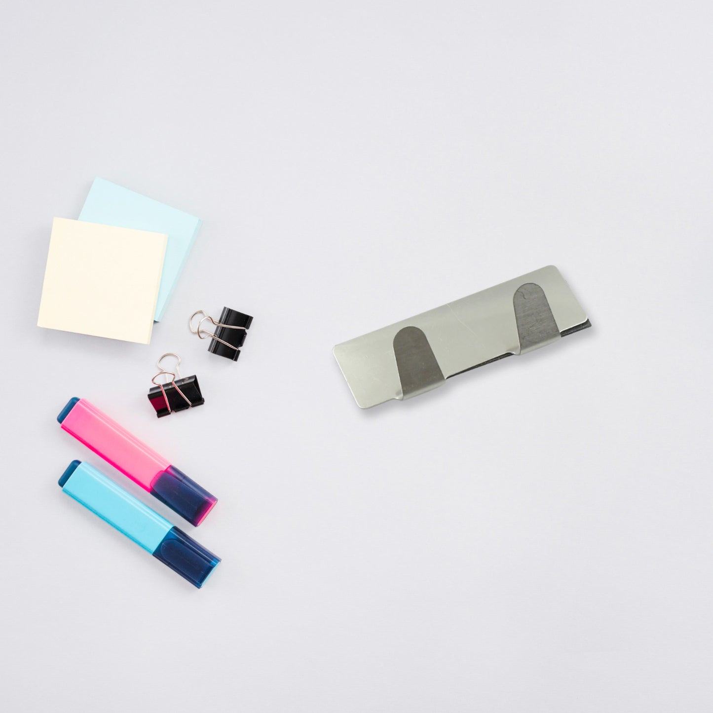 Multipurpose  Stainless Steel Self Adhesive Wall Hanging Hooks Sticker Hooksuitable For Wall Paper Calender Bathroom Tiles Kitchen Key Hange And Etc Double Hook (6 Pc Set) - Happy Price - Image 3