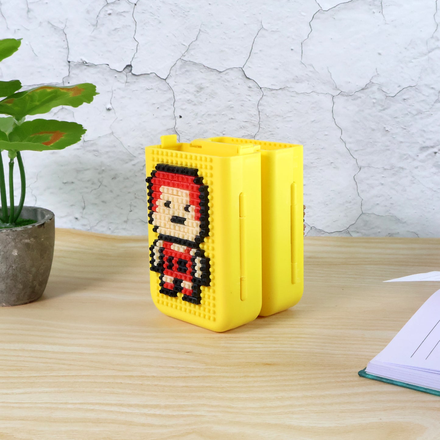 DIY Pixel Art Pen Stand with Building Blocks - Customizable Desk Organizer - Happy Price - Image 6