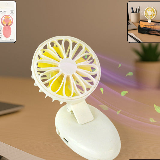 Mini Usb Handheld Fan Portable Rechargeable Mini Fan For Home Office Travel And Outdoor Use (1 Pc) - Happy Price - Image 1