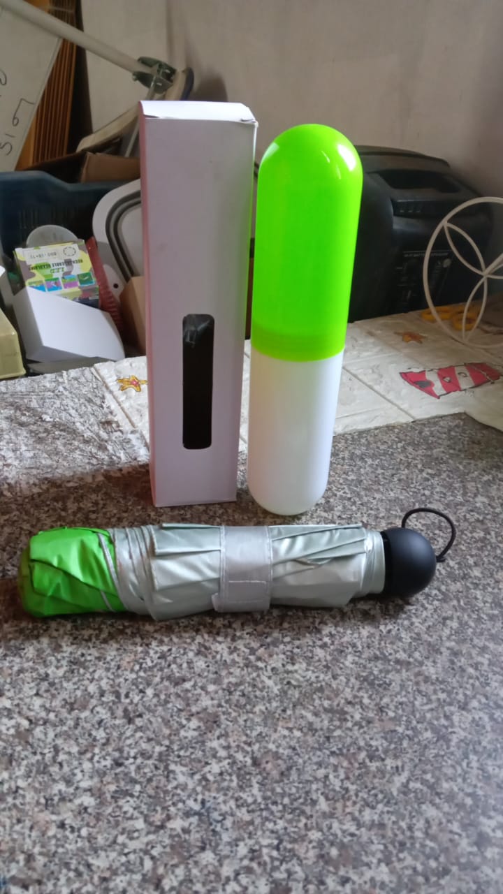 3 Fold Sun Protective Solid Foldable Outdoor Umbrella Portable Sun Uv Protection Lightweight Rain Umbrella With Umbrella Case For Girls Women Men Boys - Happy Price - Image 7