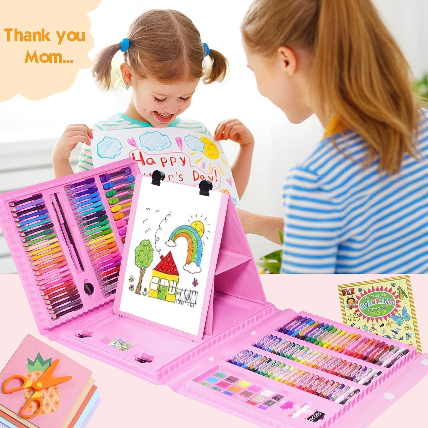 208 Piece All-in-One Art Supplies Kit for Kids & Beginners - Happy Price - Image 3
