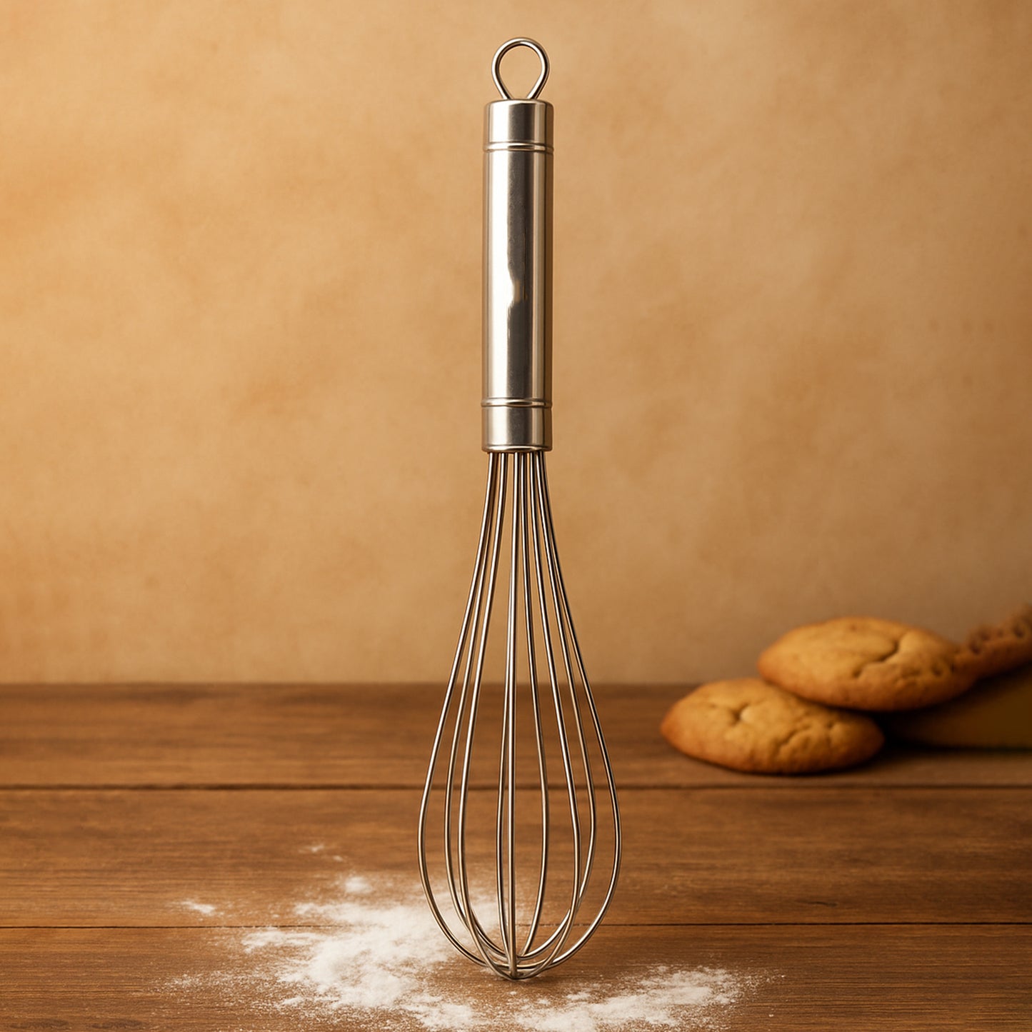 Apex Stainless Steel Medium Hand Whisk (1 Pc) for Baking & Cooking - Happy Price - Image 7