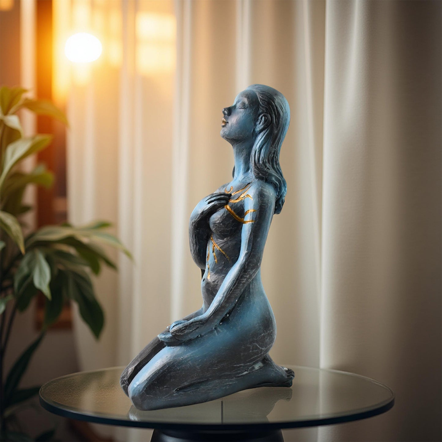 Elegant Resin Kneeling Woman Decorative Statue (1 Pc) - Happy Price - Image 4
