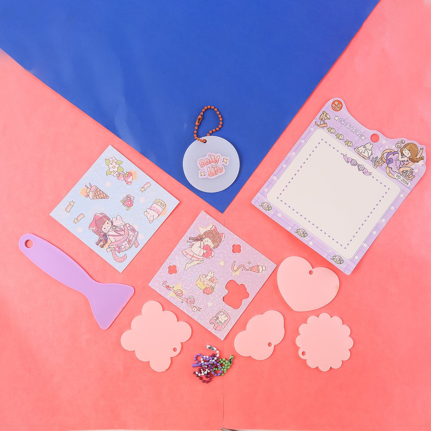 Diy Shrink Art Keychain Making Kit For Kids (1 Set) - Happy Price - Image 6