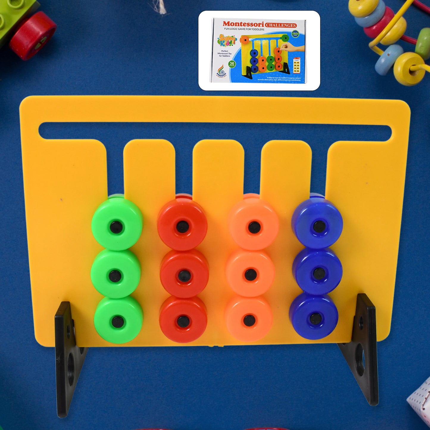 Montessori Slide Puzzles Toys For Kids (36 Challenges  1 Set) - Happy Price - Image 2