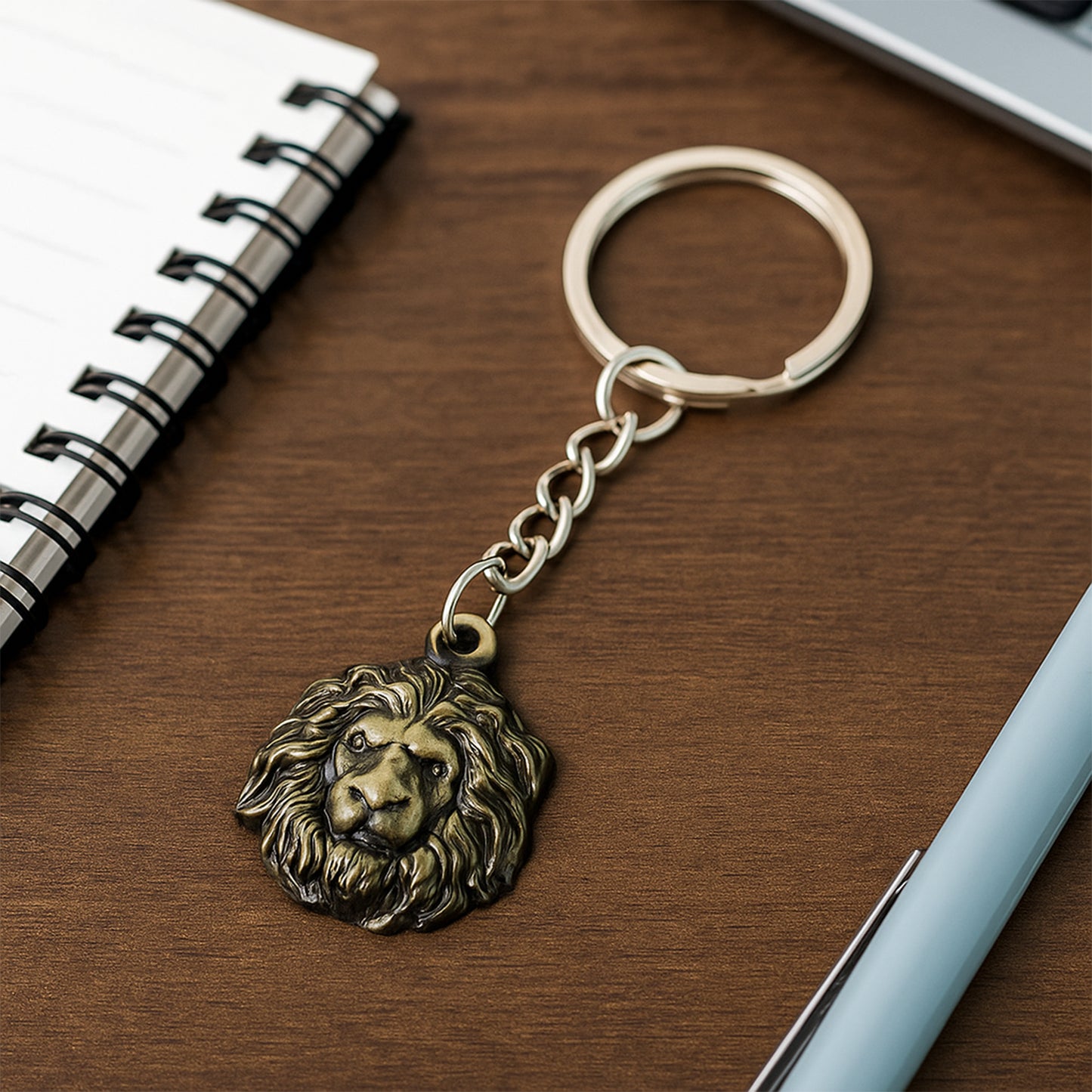 Lion Head Metal Keychain - Durable & Stylish Key Holder (1 Pc) - Happy Price - Image 4