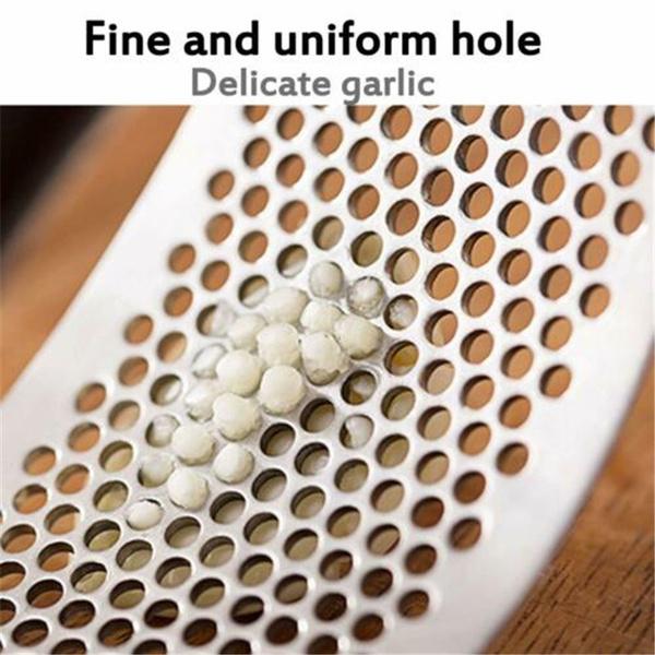 Stainless Steel Garlic Presser Crusher (Multicolor) - Happy Price - Image 3