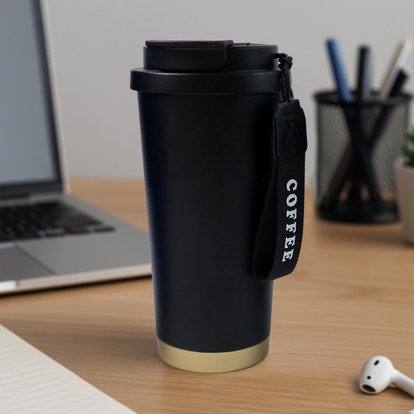 Premium Assorted Metal And Plastic Travel Mug Tumbler Cup (1 Pc  Mixed Design) - Happy Price - Image 6