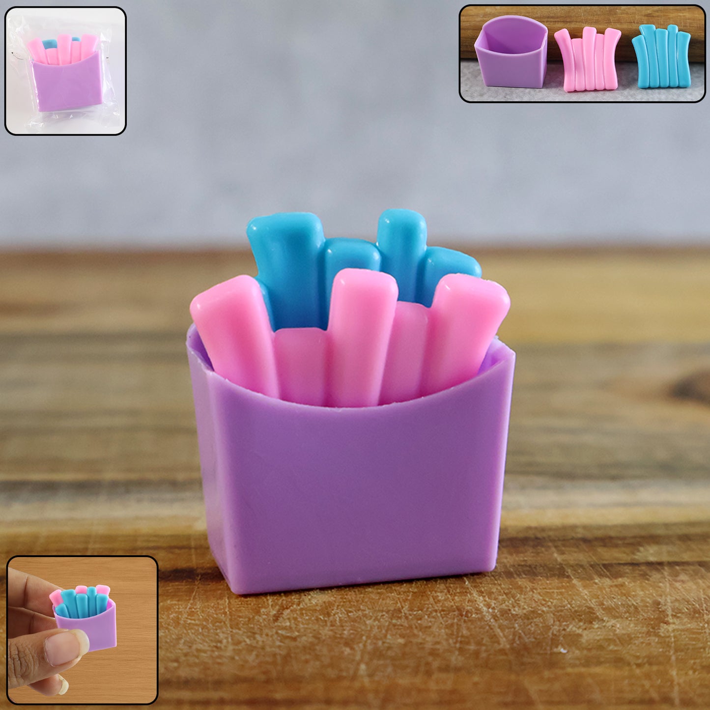 Mini French Fries Pretend Play Toy Set - 1 Pc Pack - Happy Price - Image 2