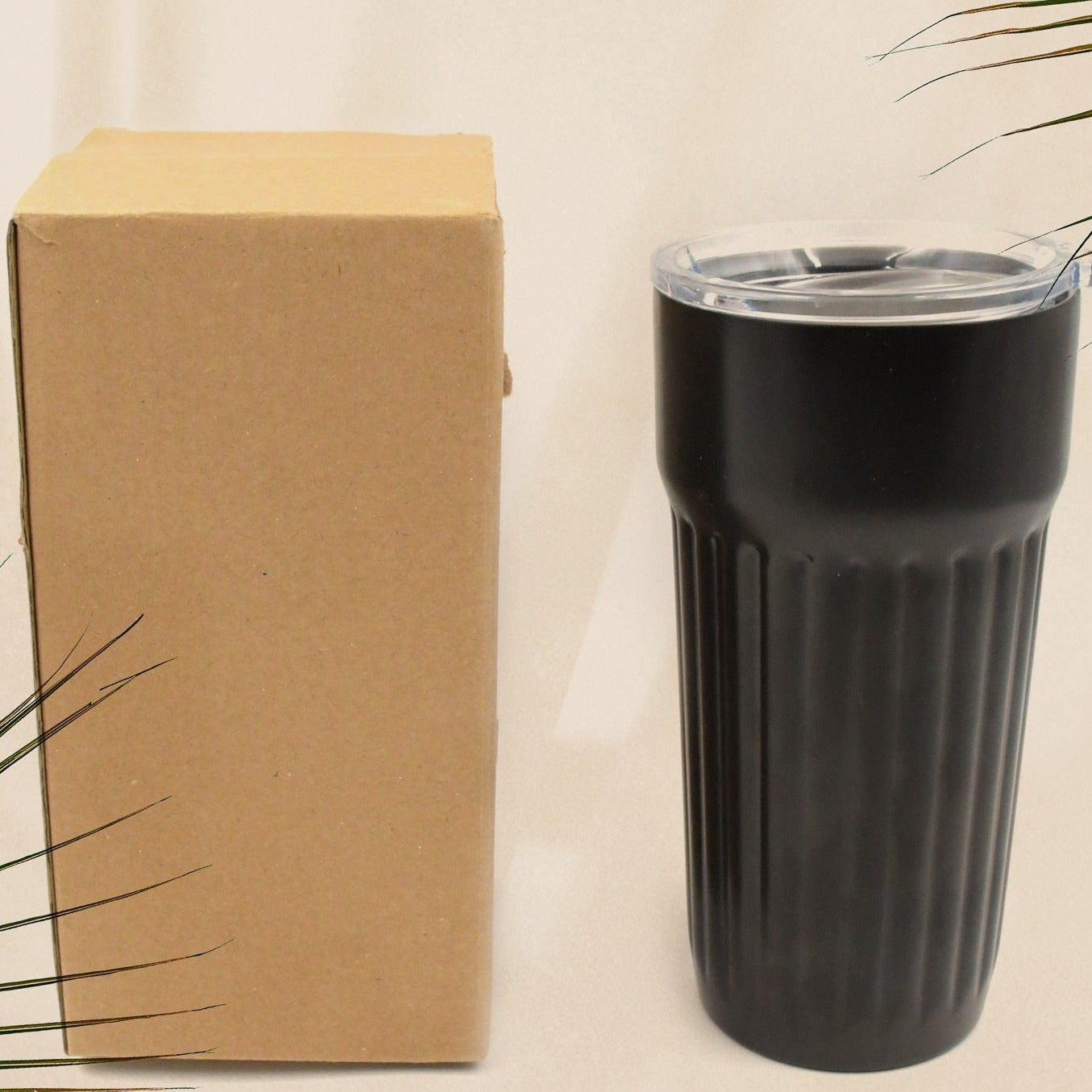 Stainless Steel Vacuum Insulated  Insulated Coffee Cups Travel Mug Car Coffee Mug With Lid Reusable Thermal Cup For Coffee Car Travel Beach Camping Hiking Hunting Fishing Drinks Coffee Tea (1 Pc) - Happy Price - Image 1