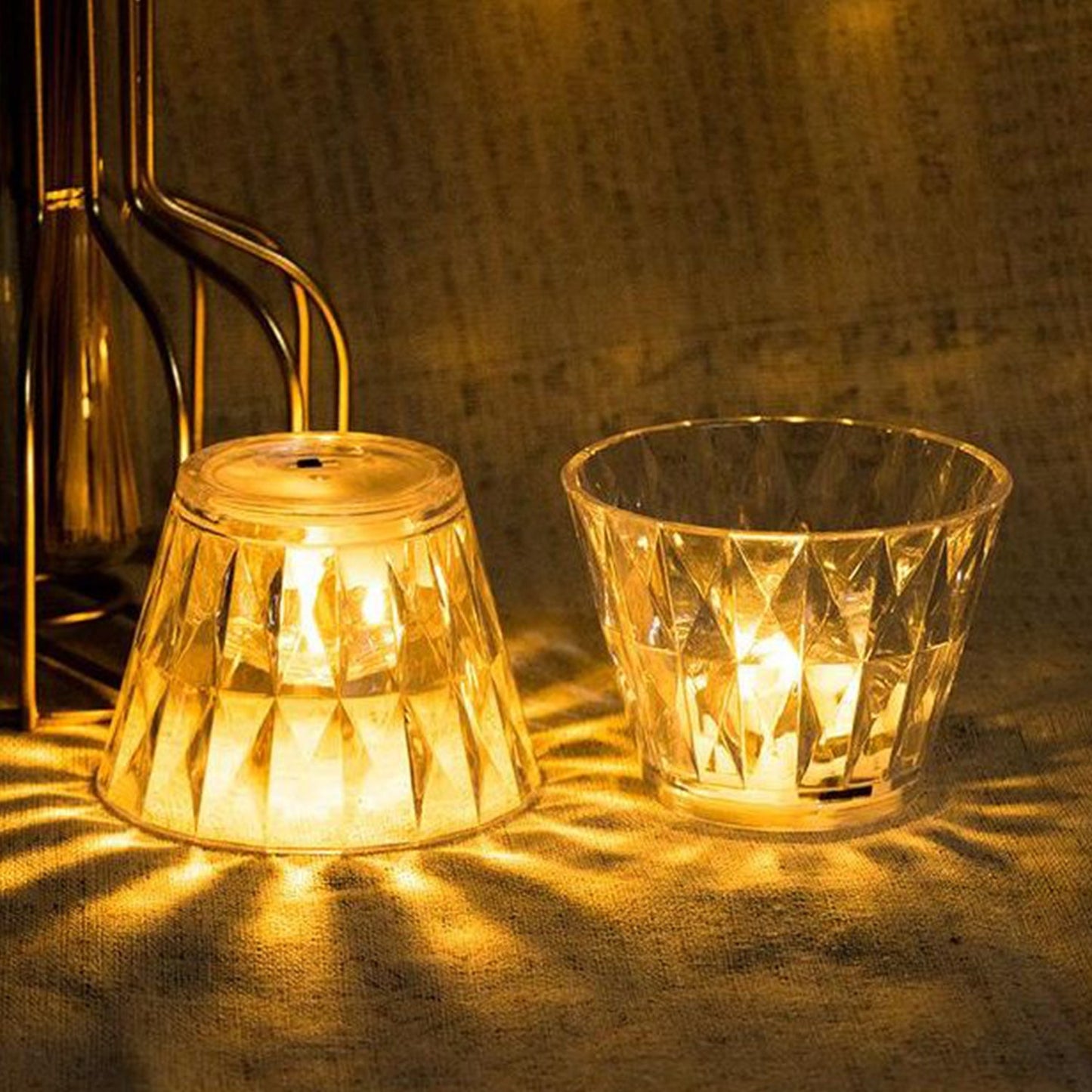 Cup Shape Crystal Table Lamp (1 Pc) - Happy Price - Image 4