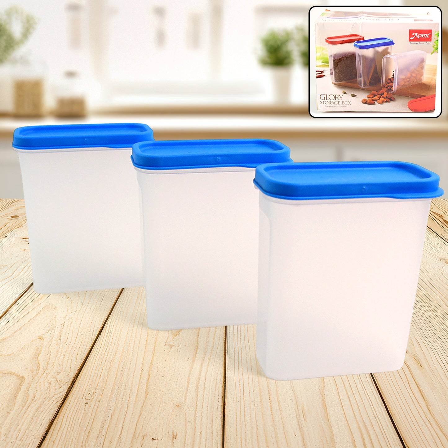 Apex Glory Food Storage Container Set  3-piece - Happy Price - Image 2