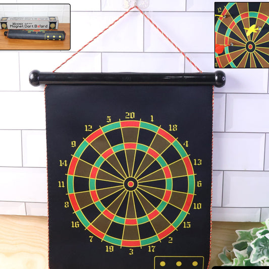 Magnetic Dart Board Game Set for Kids & Adults - Safe, Foldable, Double-Sided Fun - Happy Price - Image 1