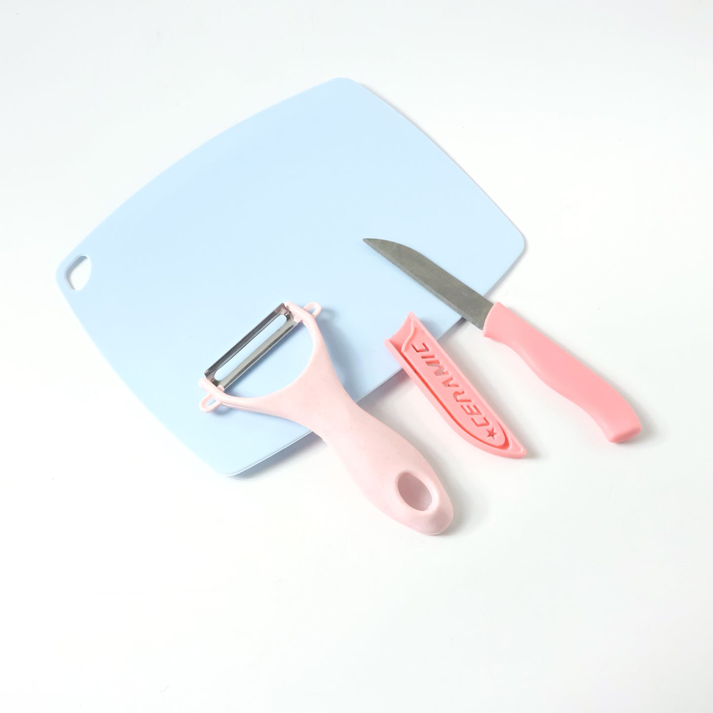 3-in-1 Kitchen Prep Set: Cutting Board, Knife & Peeler (1 Set) - Happy Price - Image 4