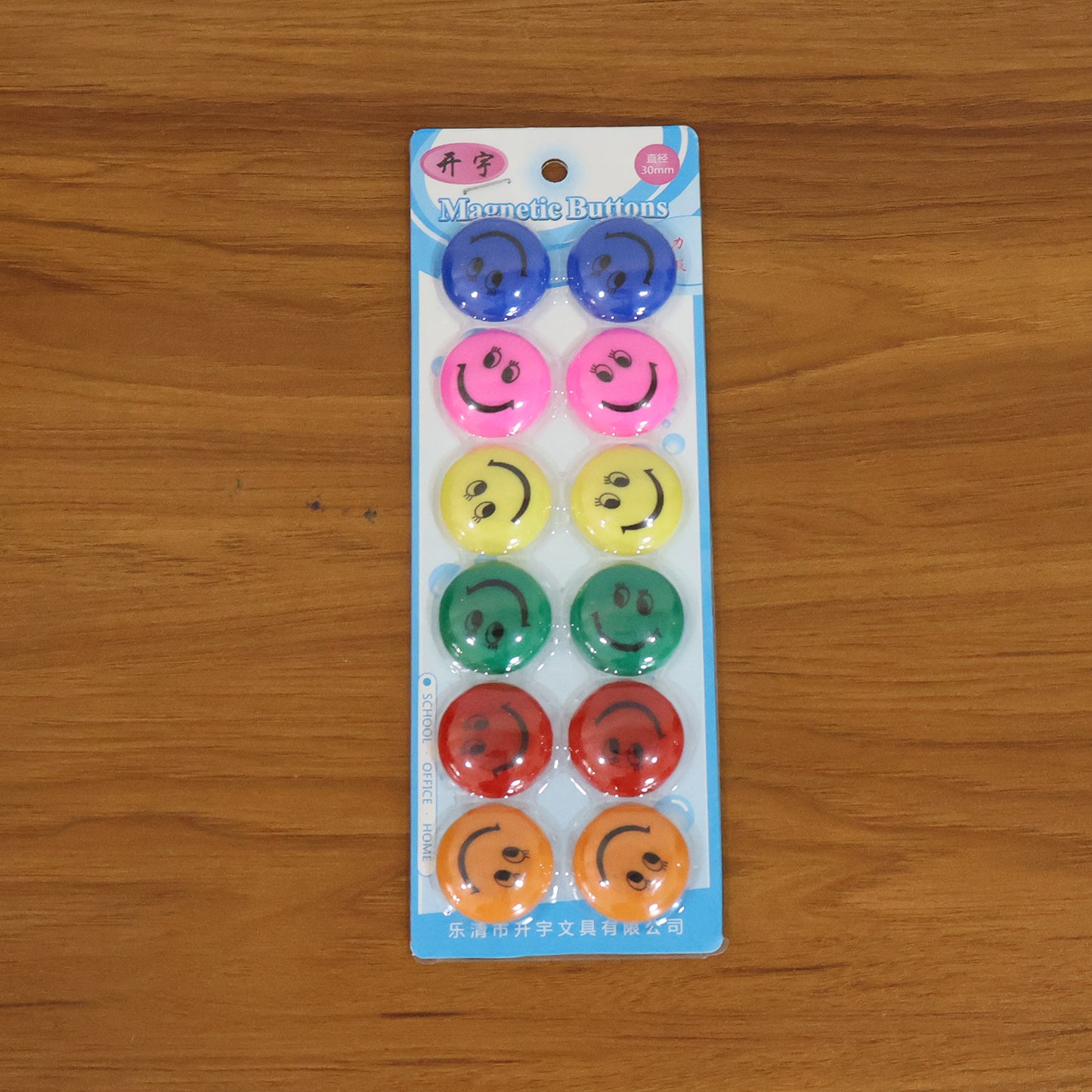 Colorful Smiley Face Magnetic Buttons - 12 Pc Set for Fridge & Whiteboard - Happy Price - Image 7