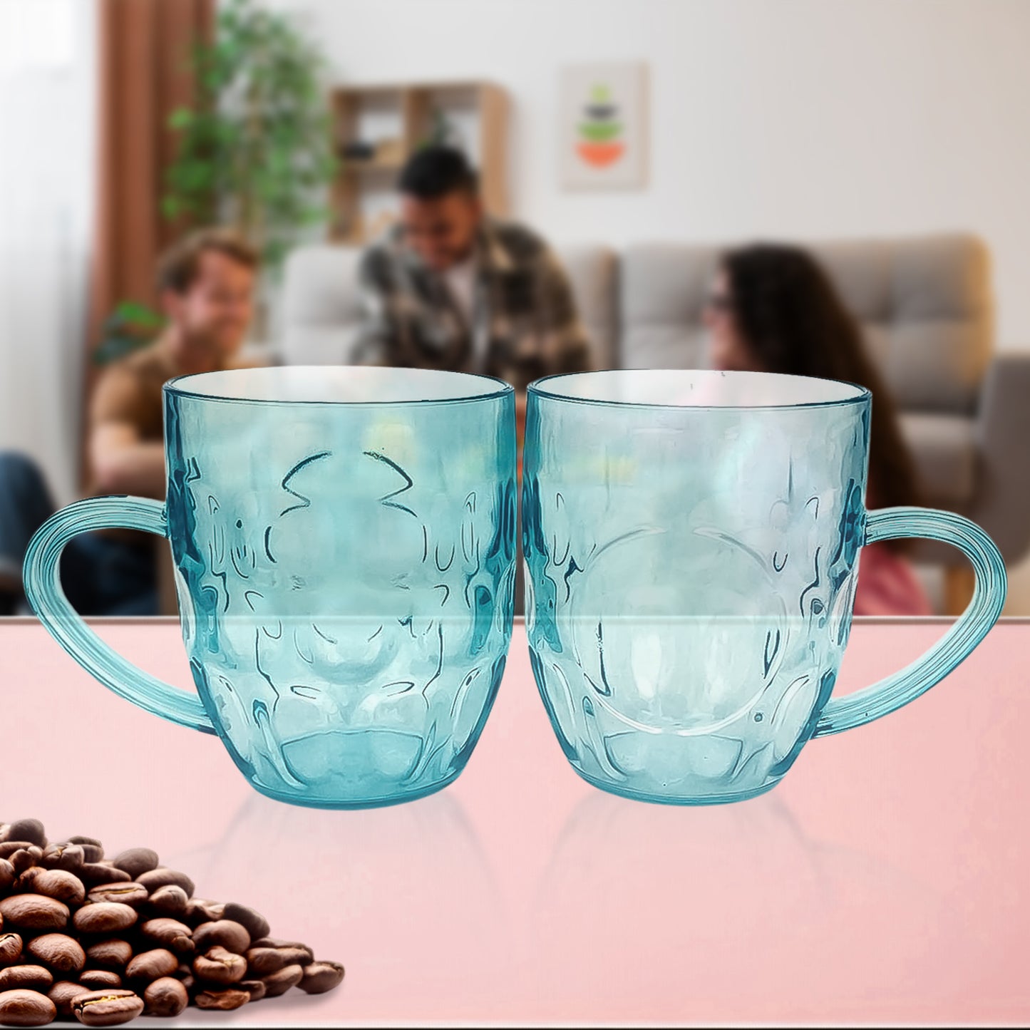 Apex Shake Mug Set  2 Pieces Durable Plastic Mugs (350ml) Approx - Happy Price - Image 5