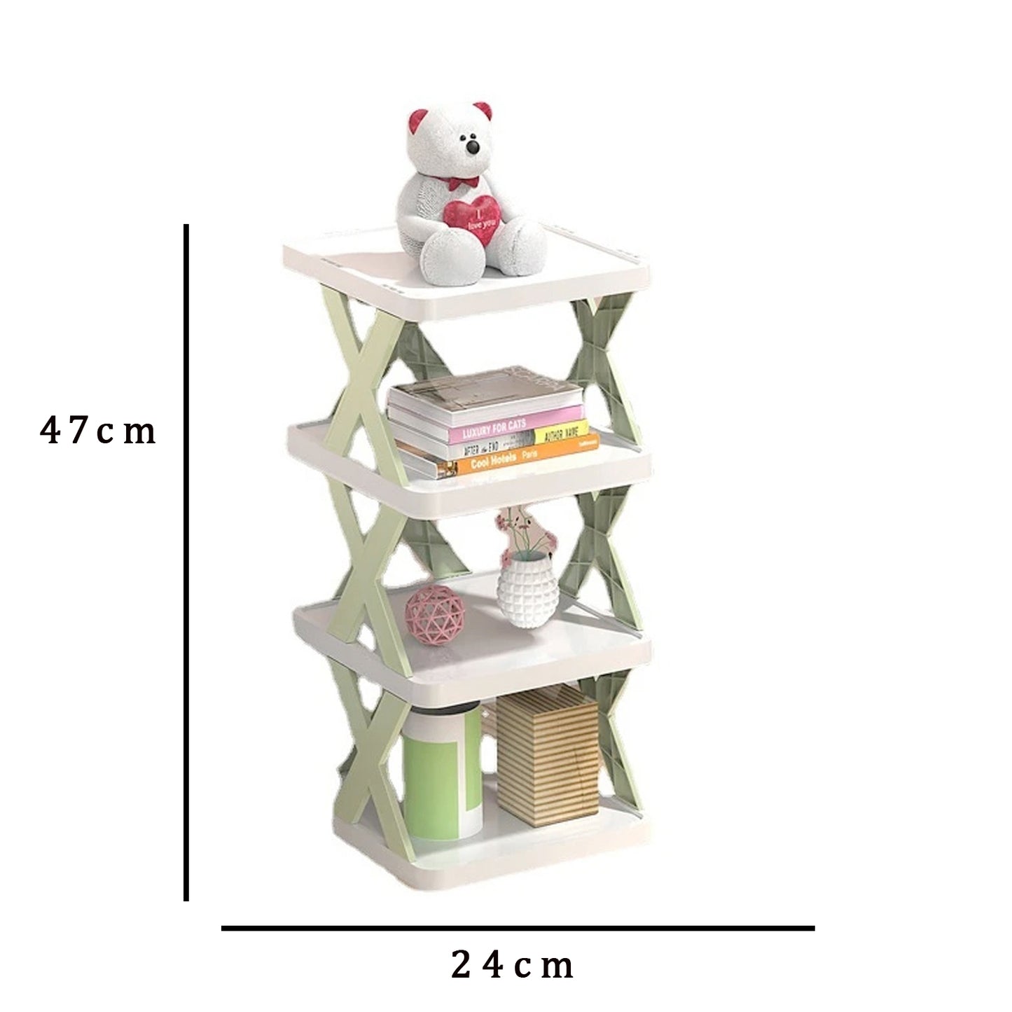 4 Layer Shoes Stand Shoe Tower Rack Suit For Small Spaces Closet Small Entryway Easy Assembly And Stable In Structure Corner Storage Cabinet For Saving Space - Happy Price - Image 5