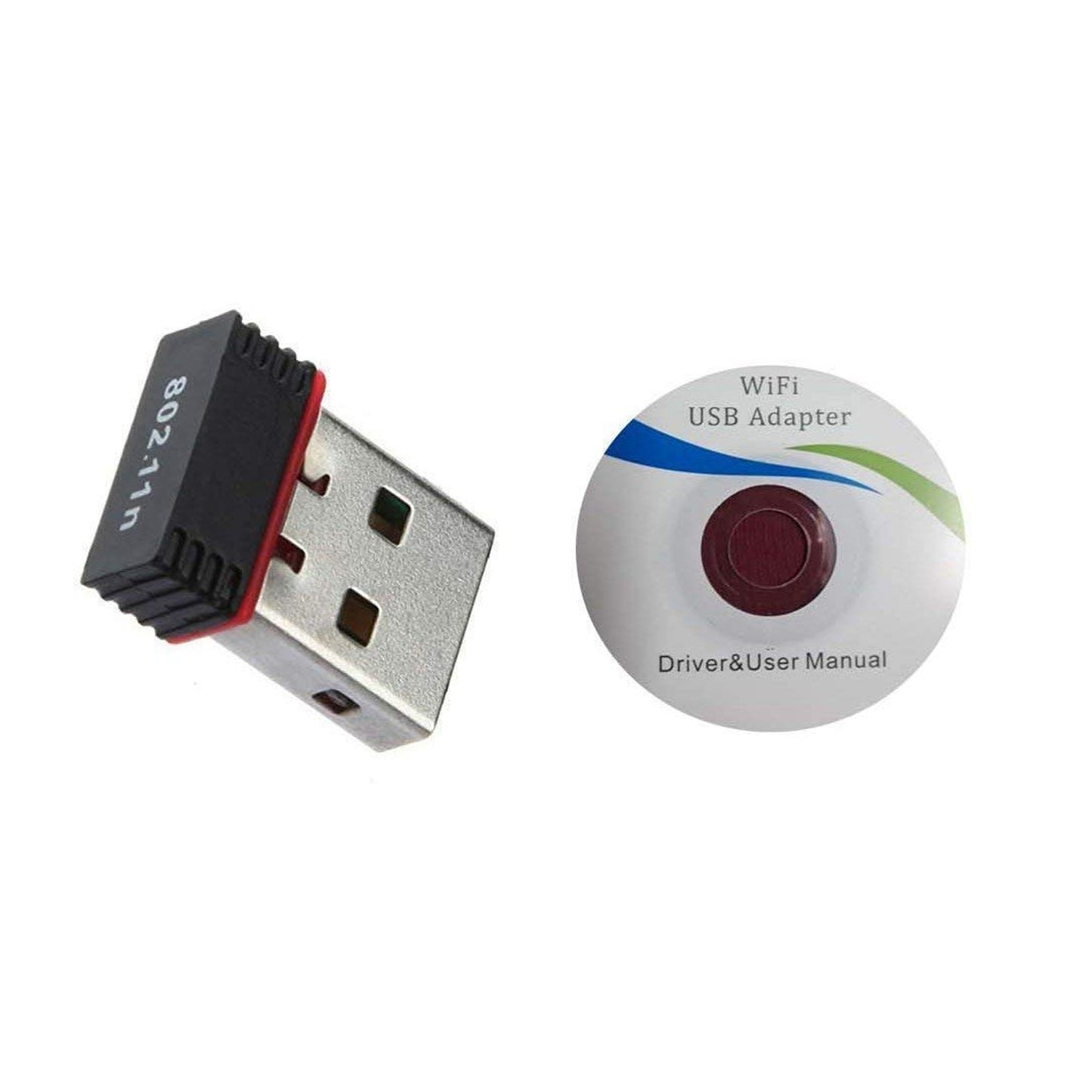 Wi-fi Receiver Wireless Mini Wi-fi Network Adapter With With Driver Cd For Computer  Laptop And Etc Device Use - Happy Price - Image 5