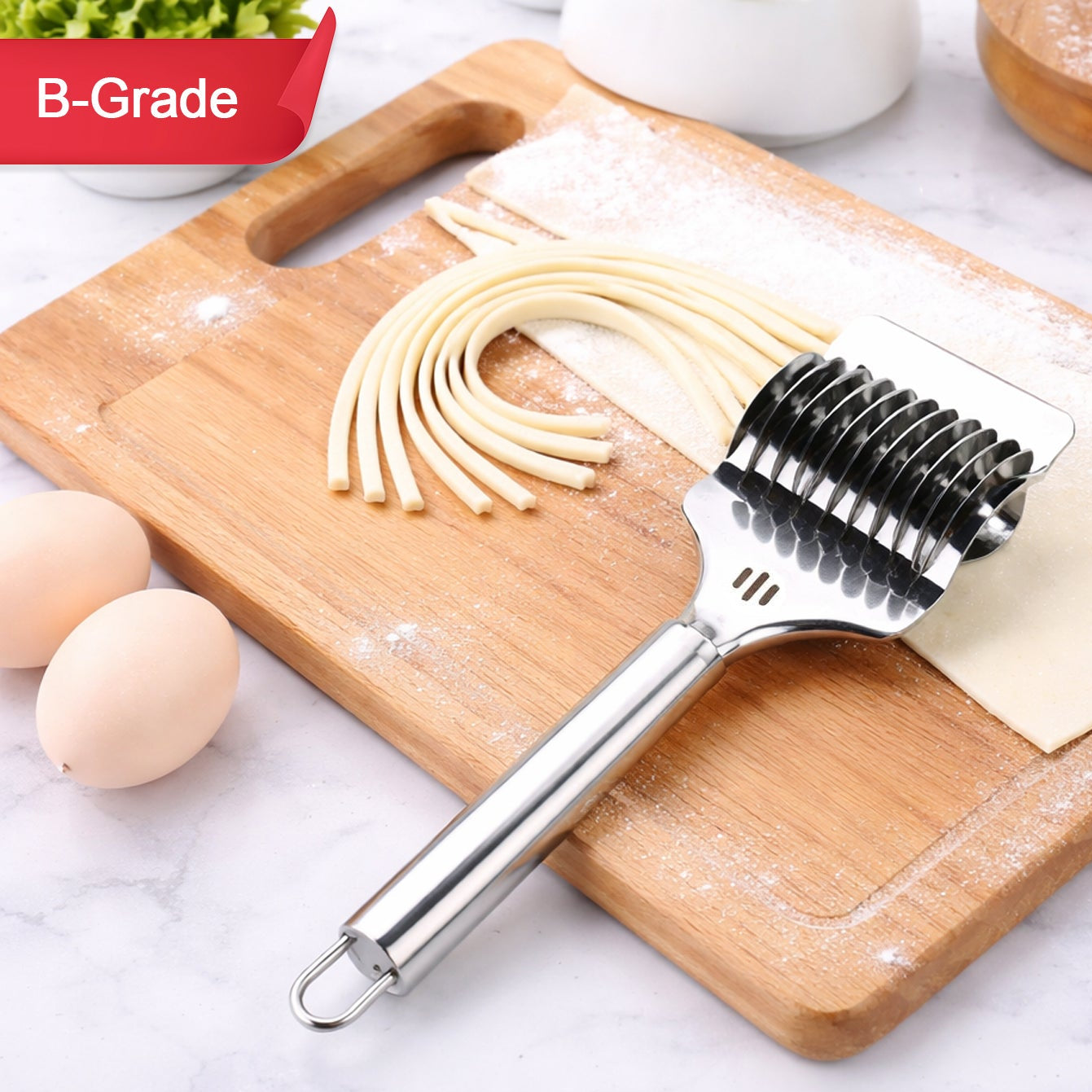 Stainless Steel Multi Blade Dough Slicer - 1 Pc - Happy Price - Image 1
