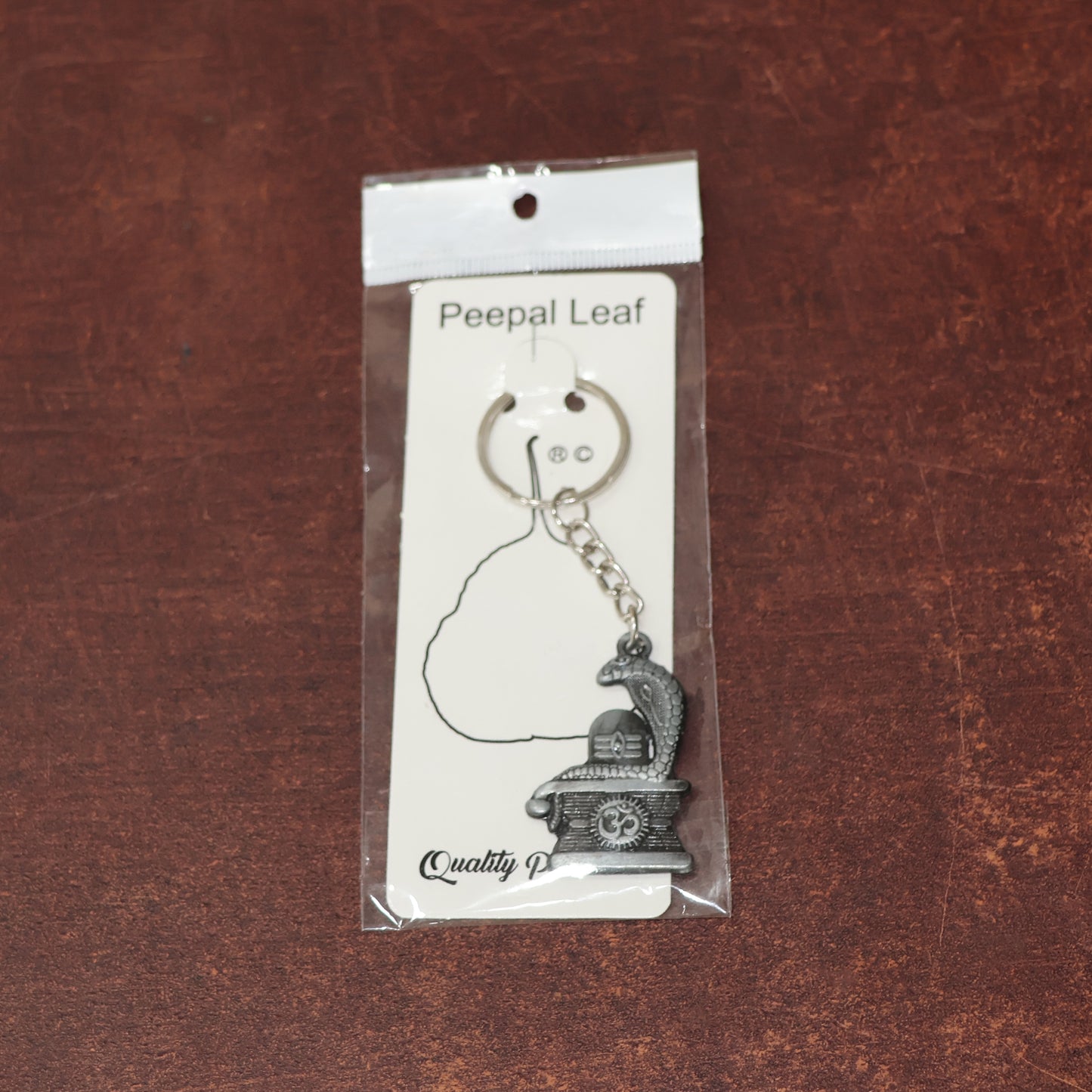 Lord Shiva Lingam with Serpent Silver Keychain (1 Pc) - Happy Price - Image 3