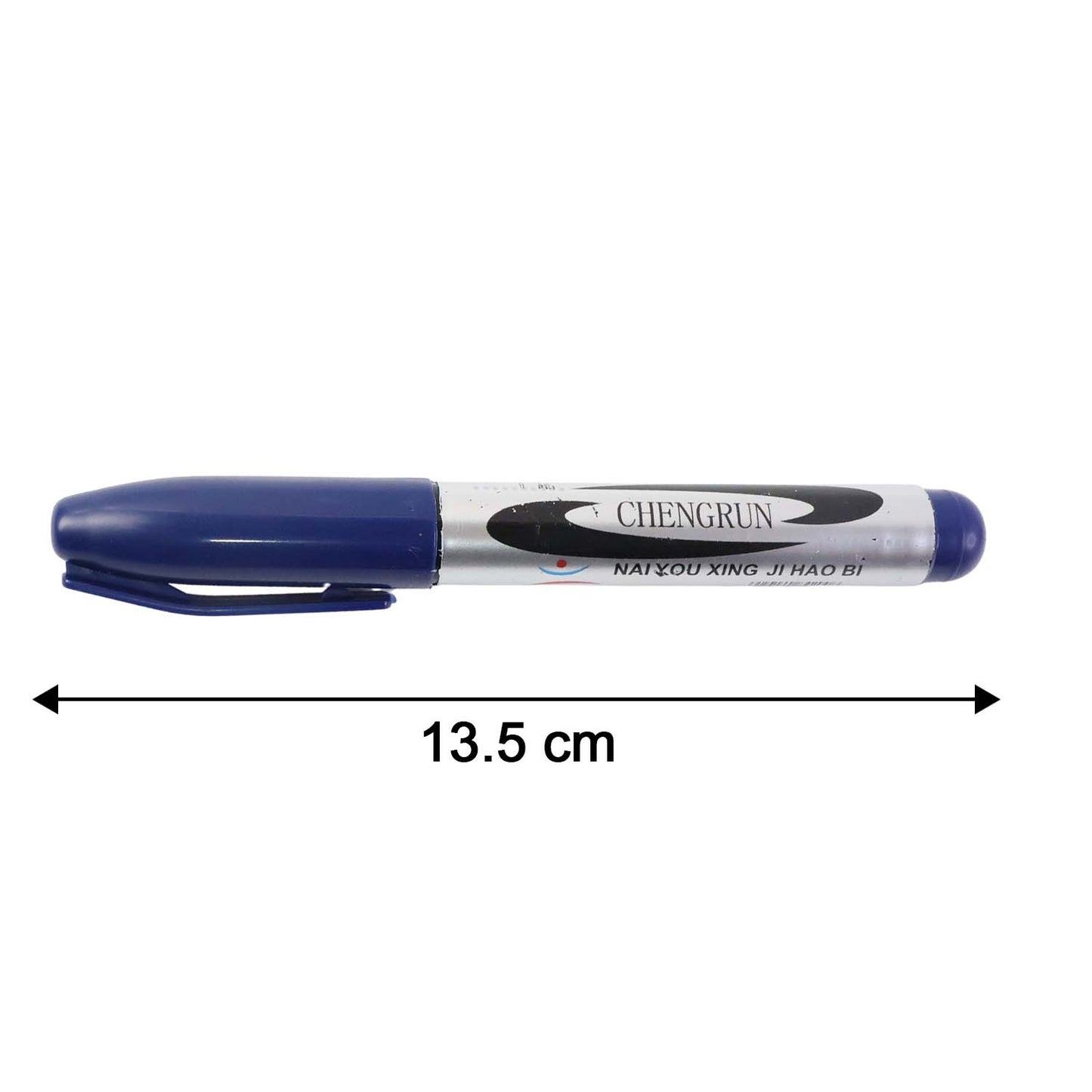 Permanent Blue Marker Pen - Quick Dry, Smudge Proof, Thick Tip (1 Pc) - Happy Price - Image 3
