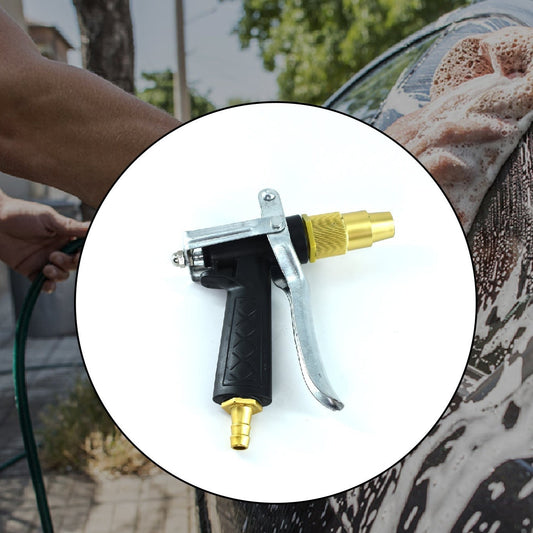Durable Gold Plated Metal Trigger Hose Nozzle Water Lever Spray - Happy Price - Image 1